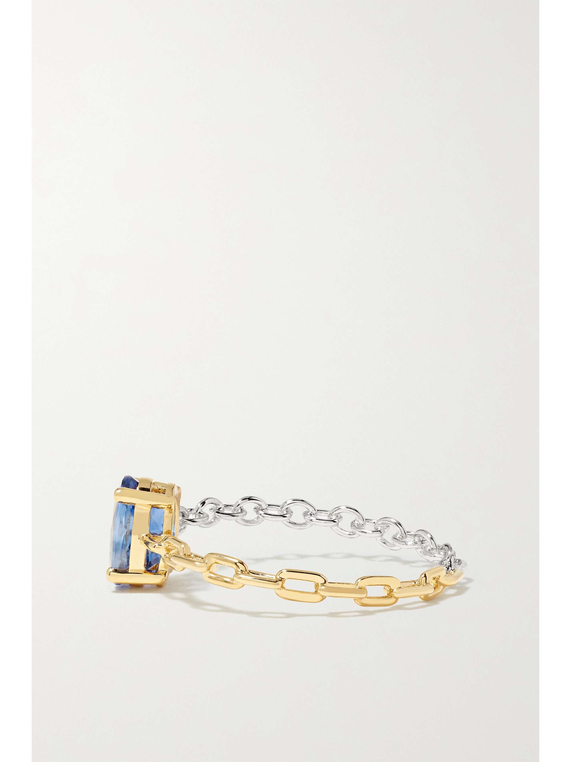YVONNE LÉON 18-karat yellow and white gold sapphire ring