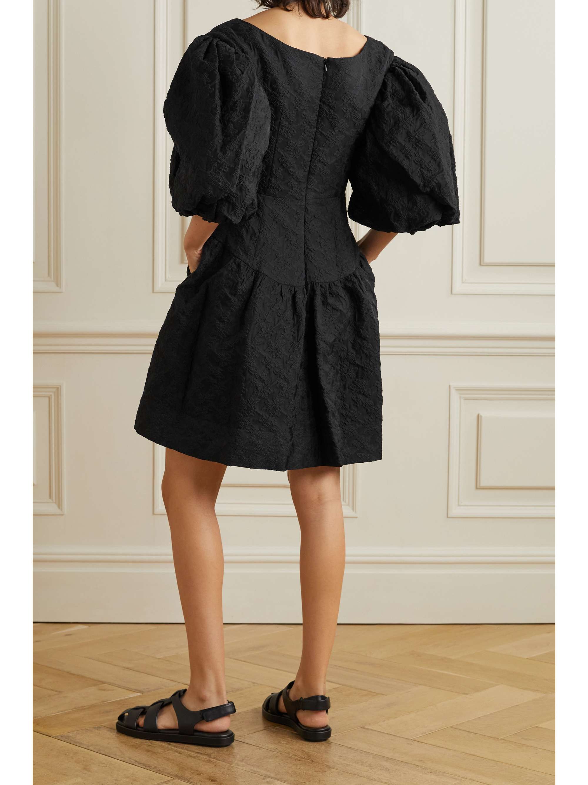 SIMONE ROCHA Layered tiered cloqué mini dress