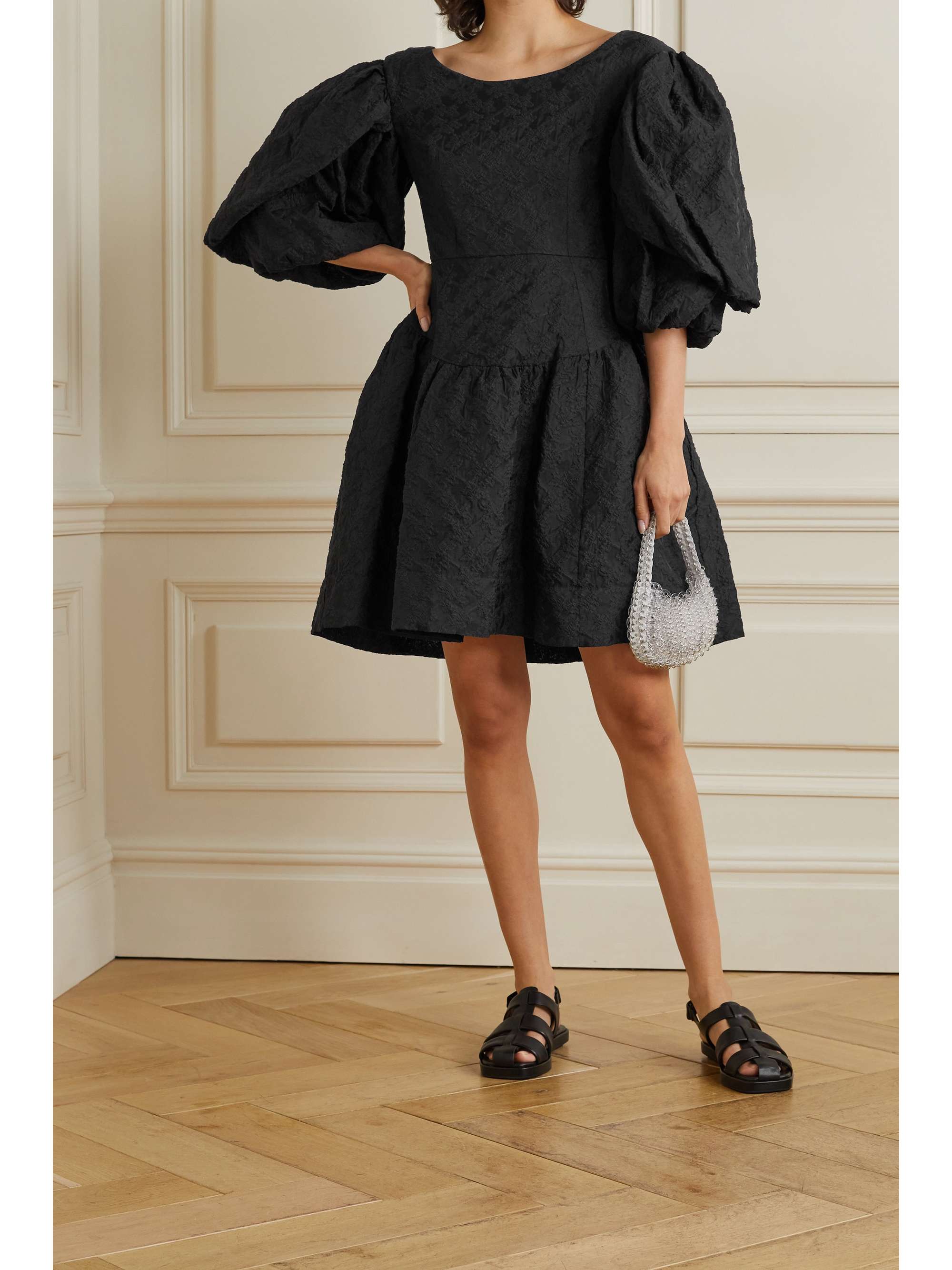 SIMONE ROCHA Layered tiered cloqué mini dress
