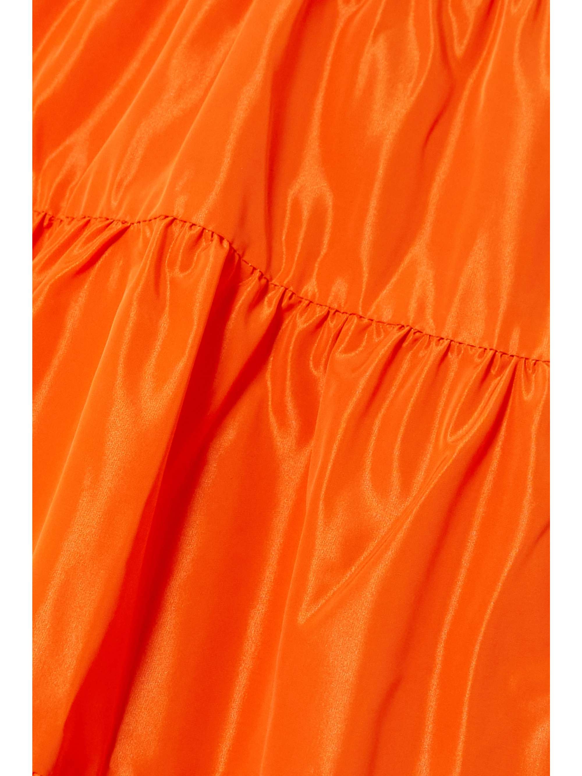 STAUD Ripley tiered taffeta maxi dress