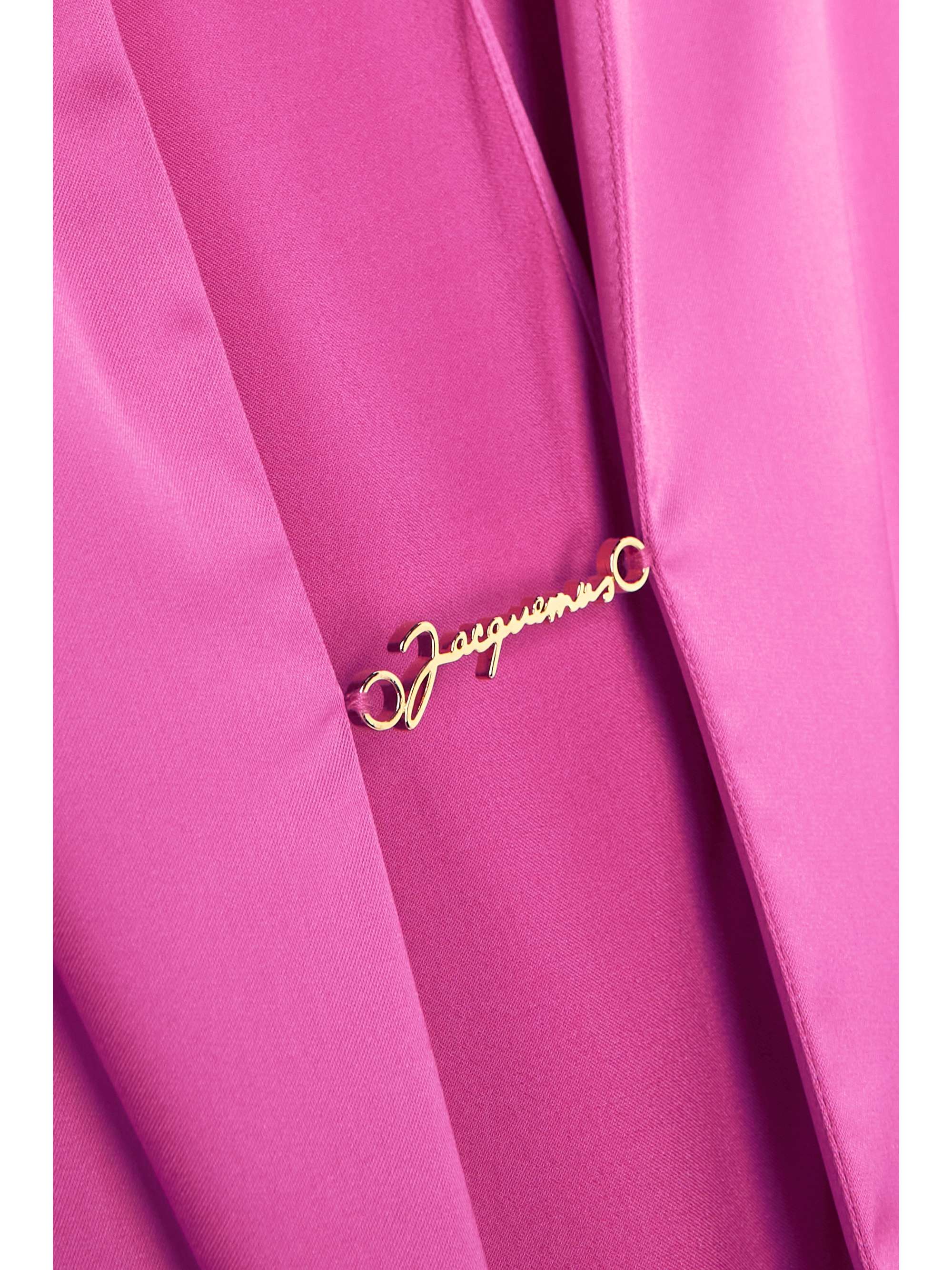 JACQUEMUS 노떼 장식 새틴 셔츠