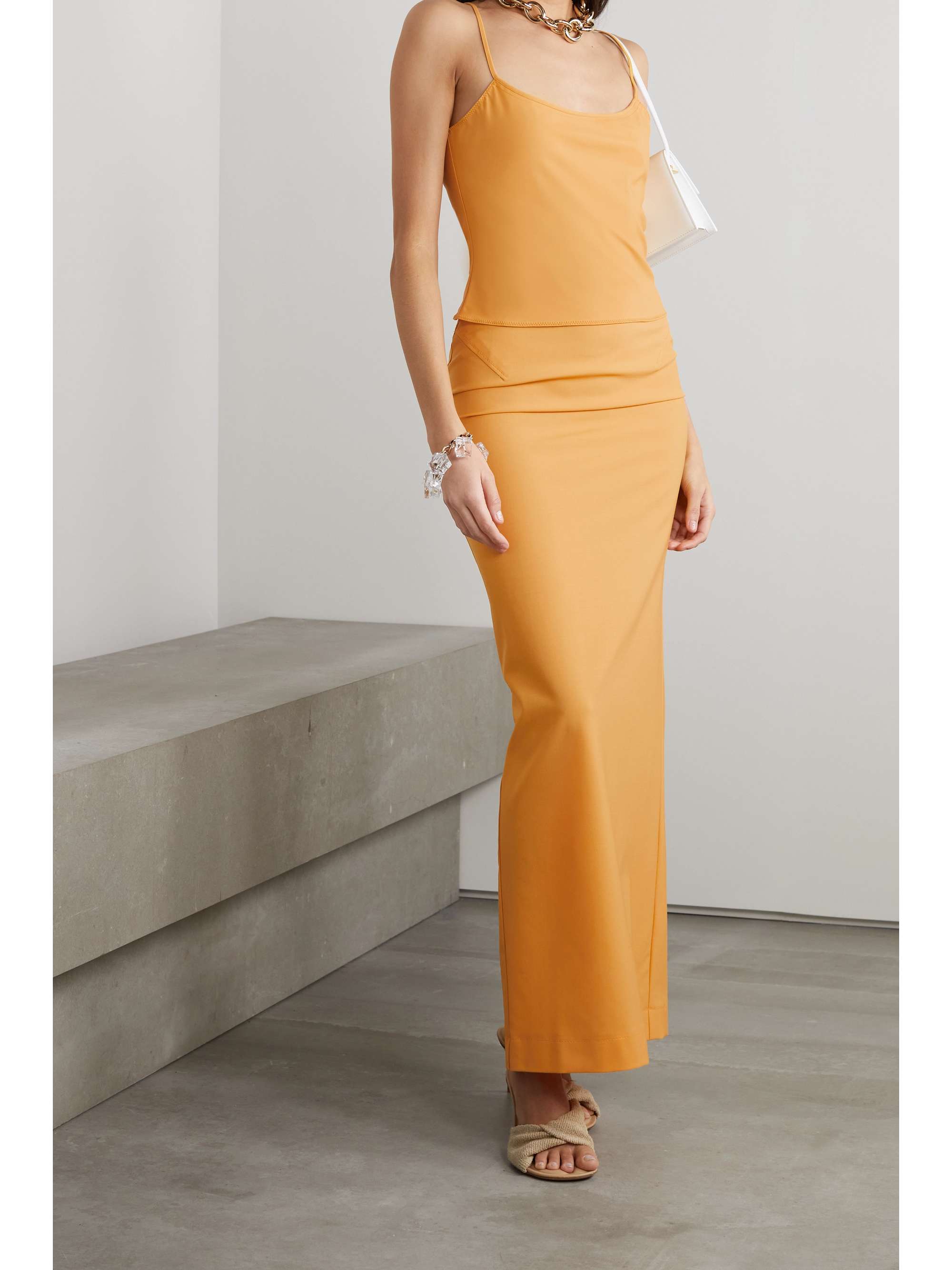 Maxi skirt best sale stretch