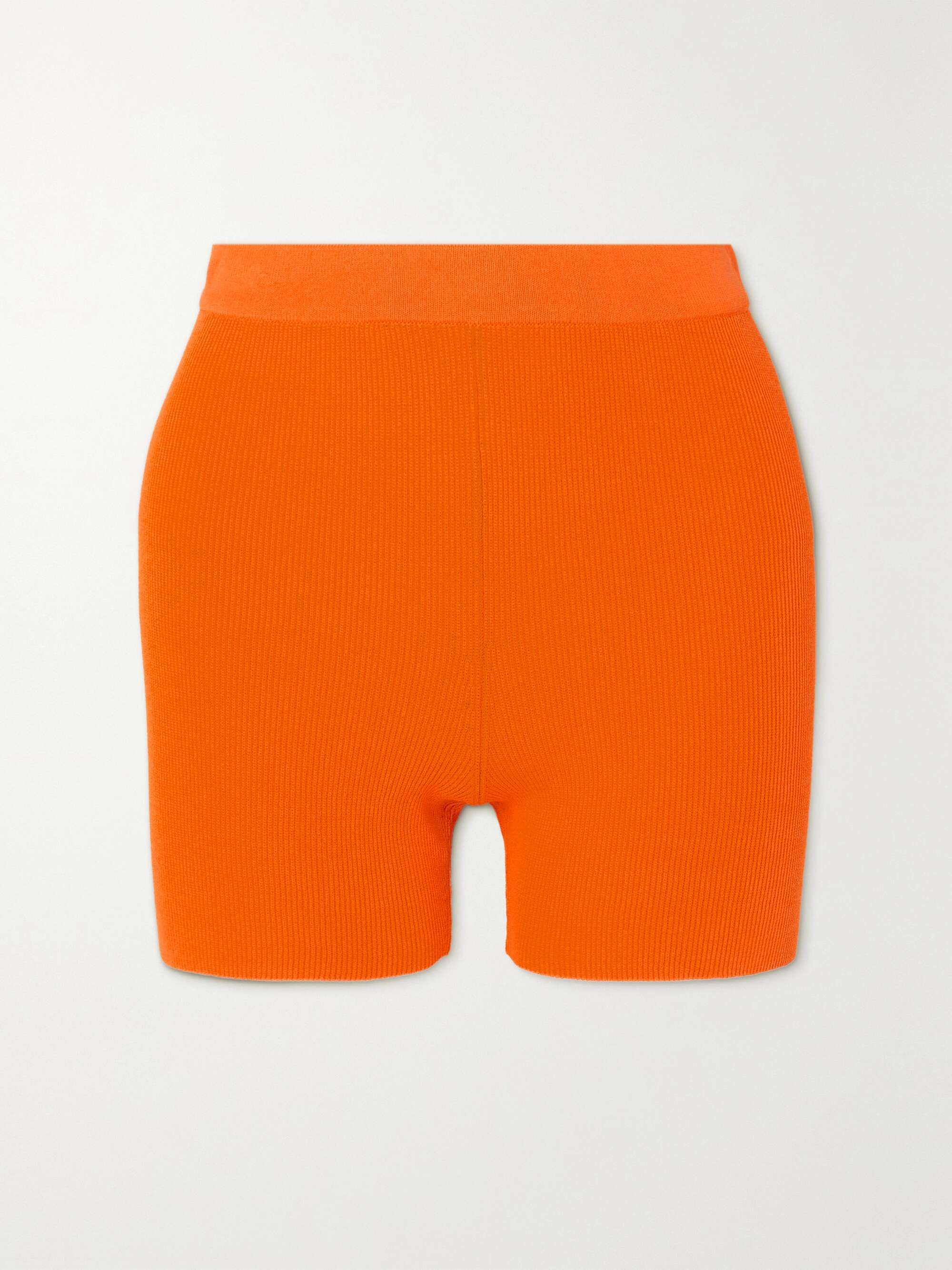 JACQUEMUS Arancia ribbed-knit shorts NET-A-PORTER