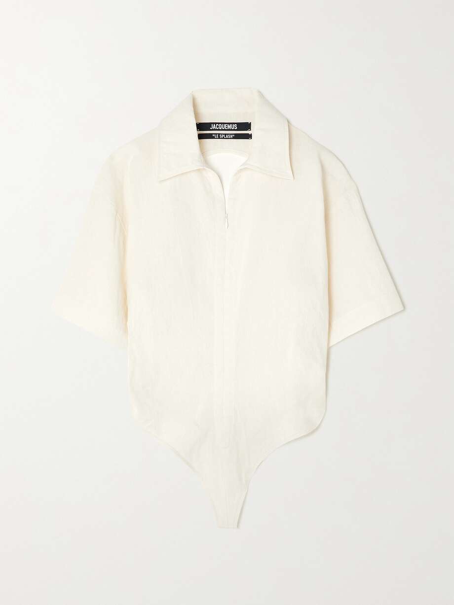 Cotton Blend Bodysuit White