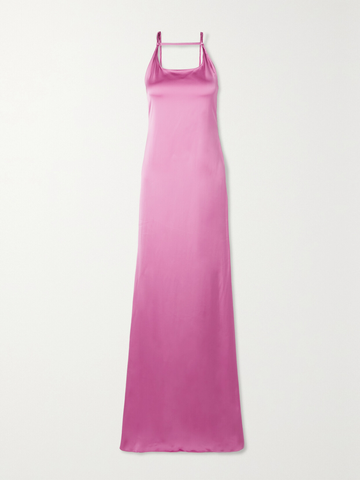 JACQUEMUS MENTALO OPEN-BACK SATIN GOWN