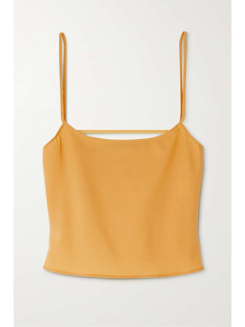 Jacquemus Tangelo Cropped Stretch-wool Camisole