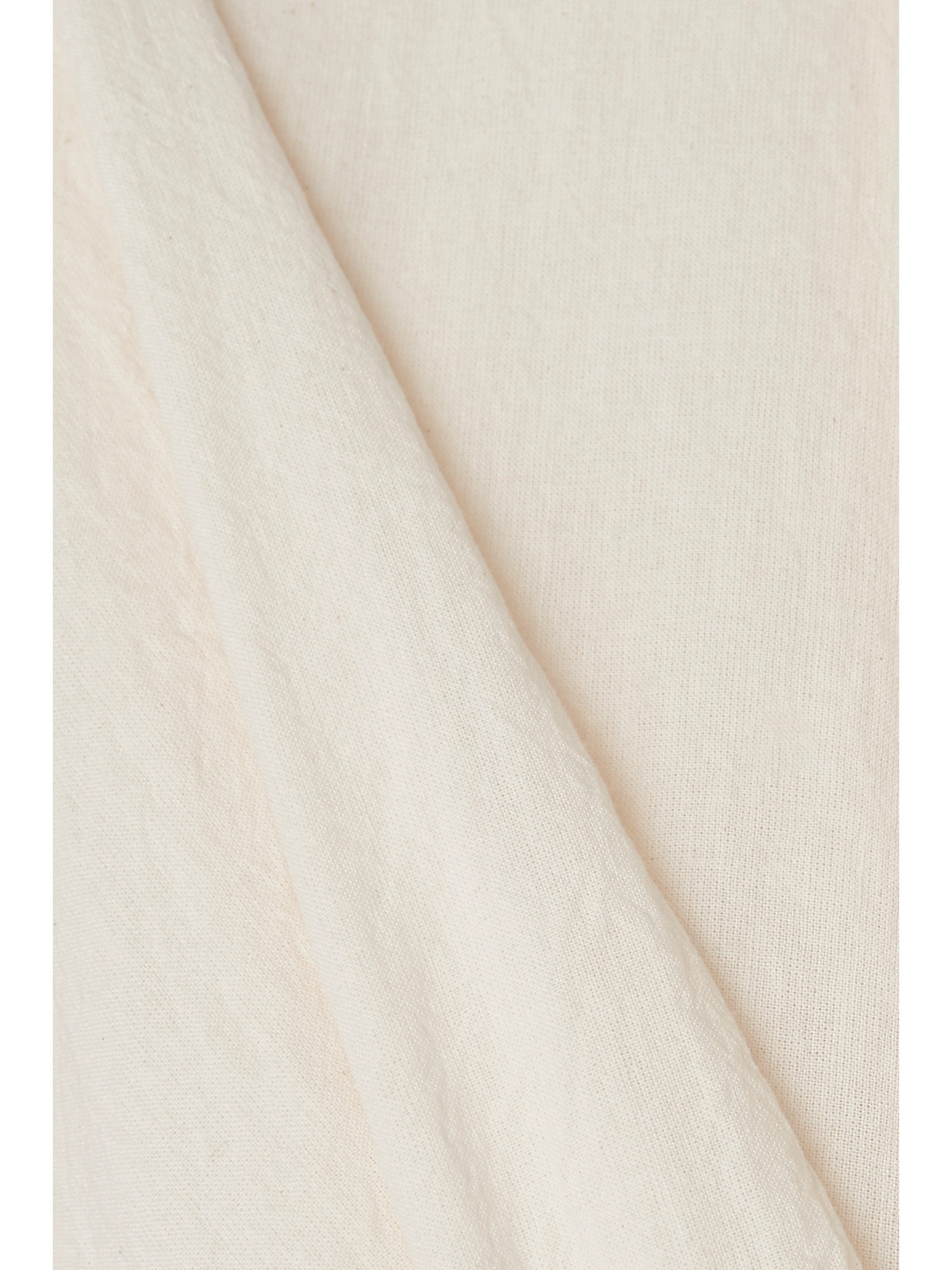 Jacquemus Baunhilha layered hemp and cotton-blend mini shirt dress