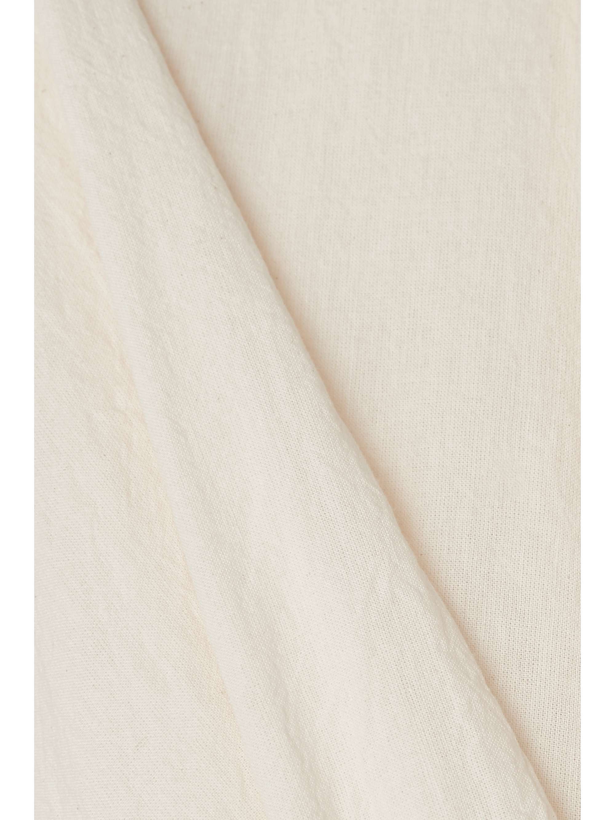 JACQUEMUS Baunhilha layered linen mini shirt dress