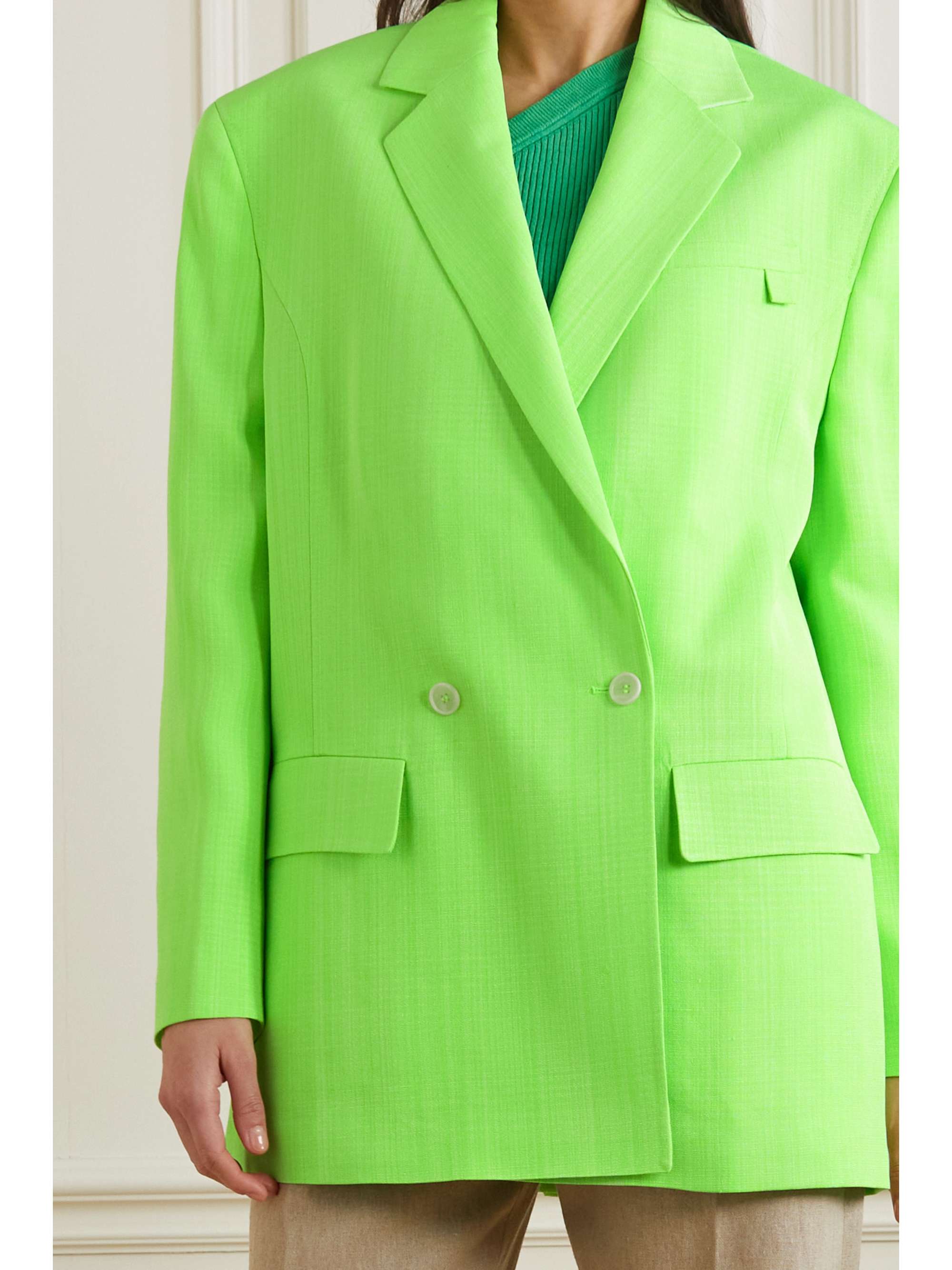 JACQUEMUS Marino crepe double-breasted blazer