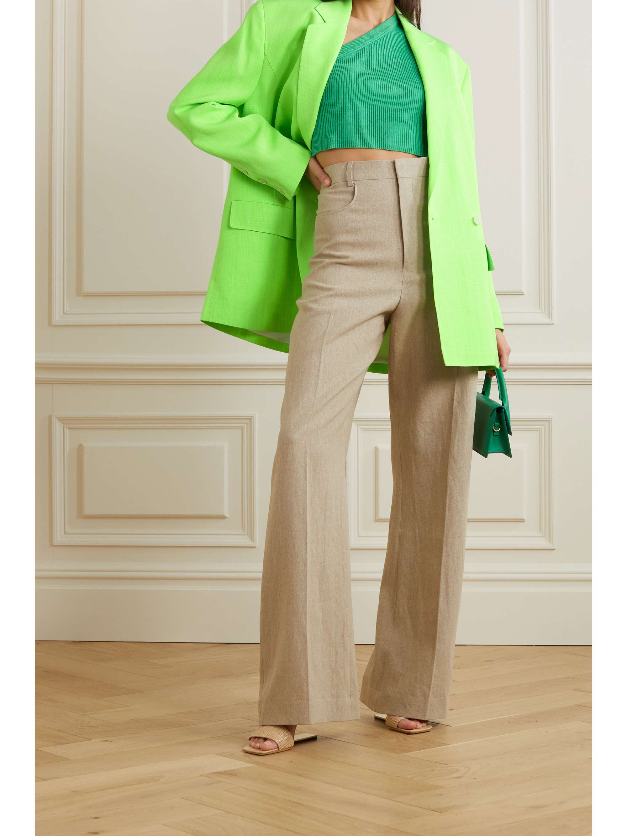 JACQUEMUS Marino crepe double-breasted blazer