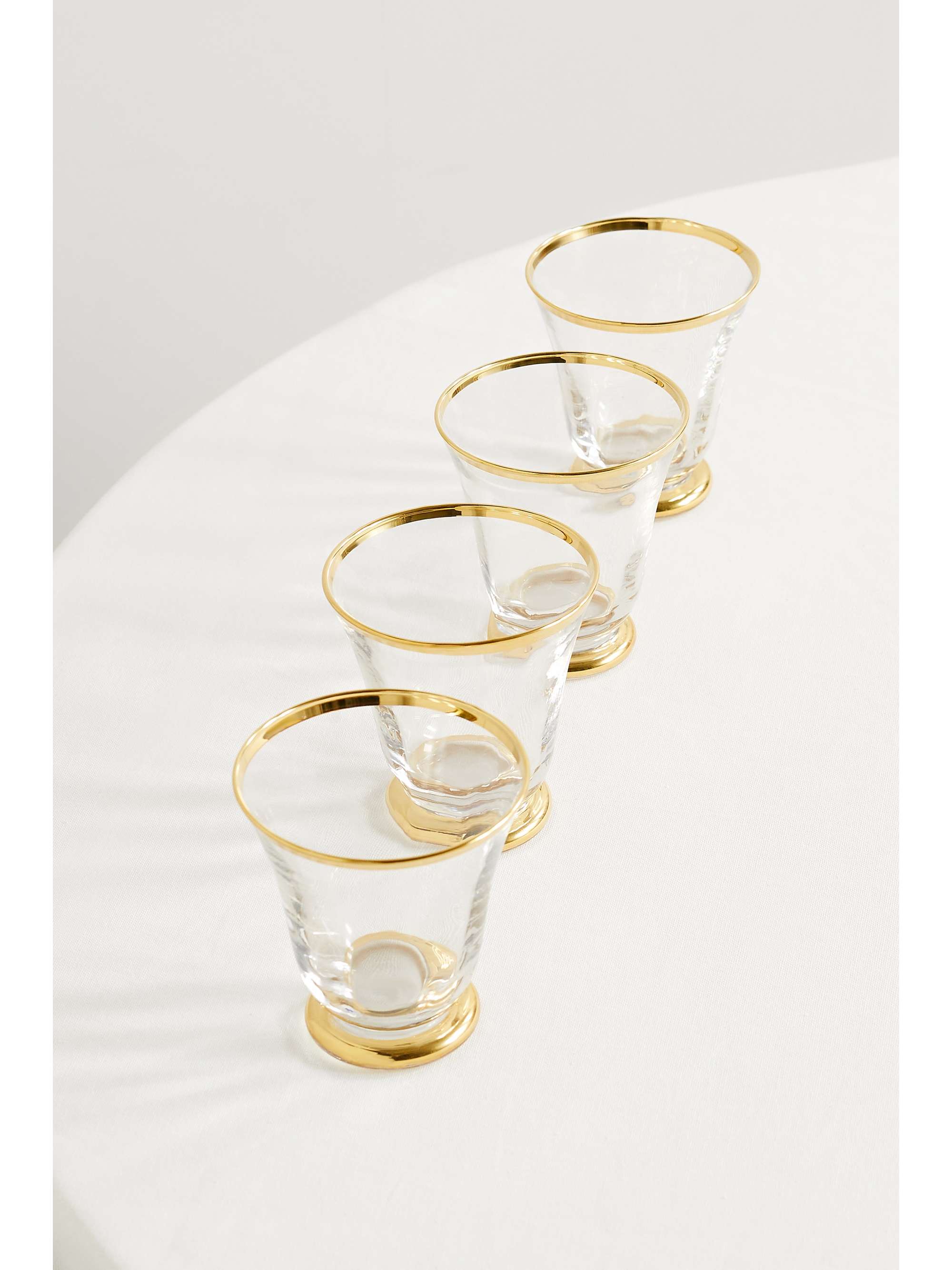 AERIN Set de quatre verres en cristal Sophia