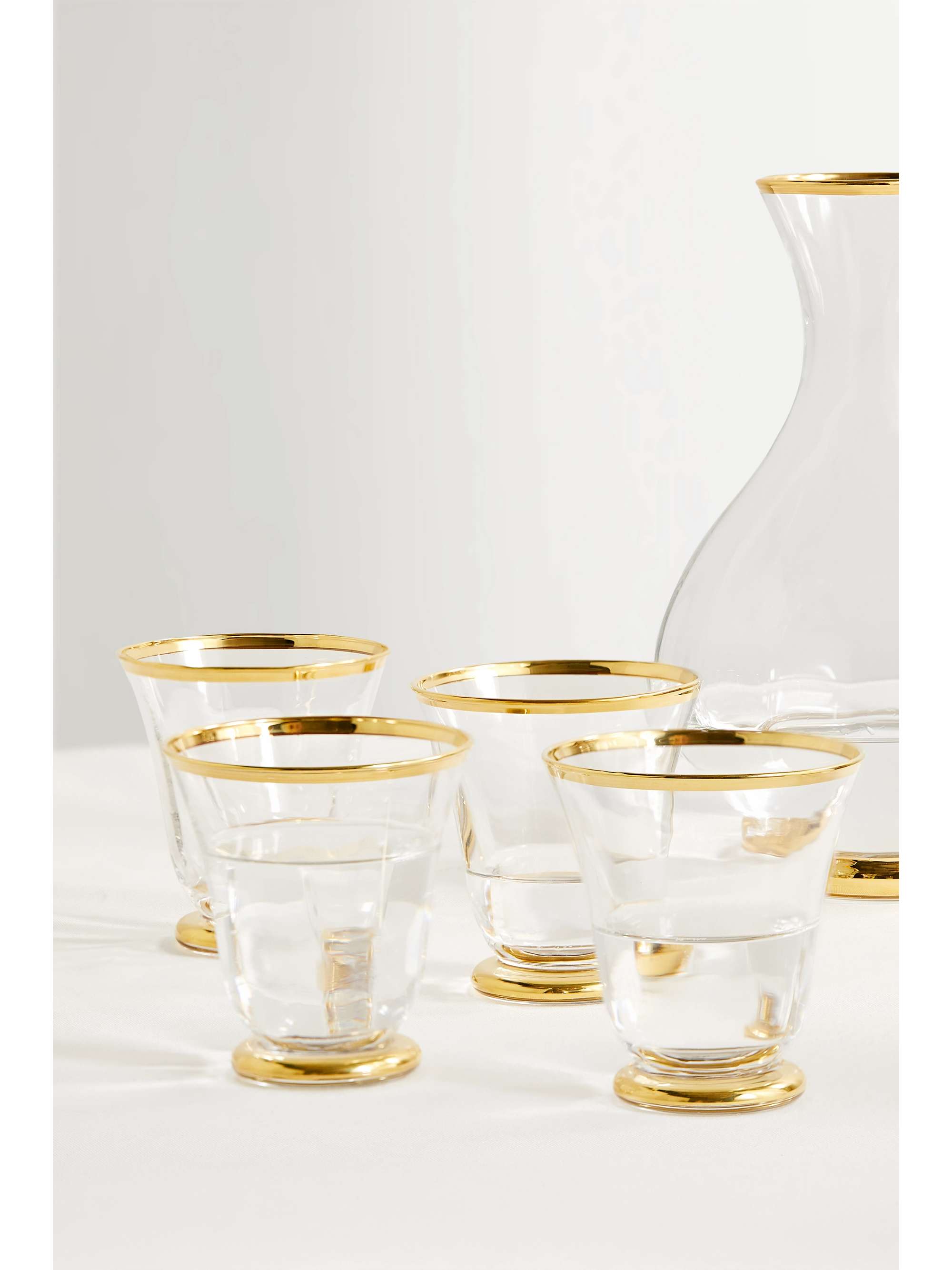 AERIN Set de quatre verres en cristal Sophia