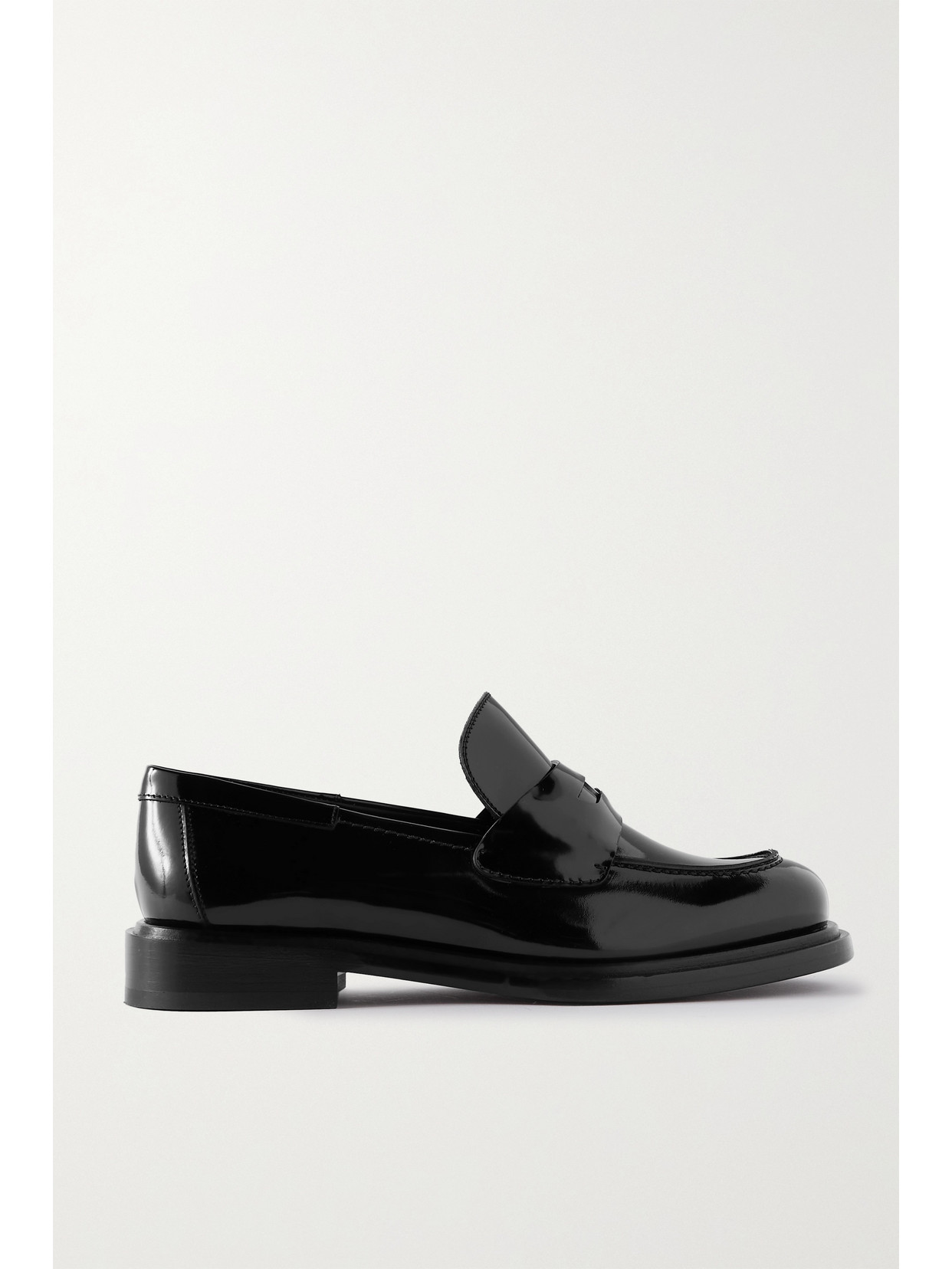 Ferragamo Nyx Embellished Patent-leather Loafers In Black