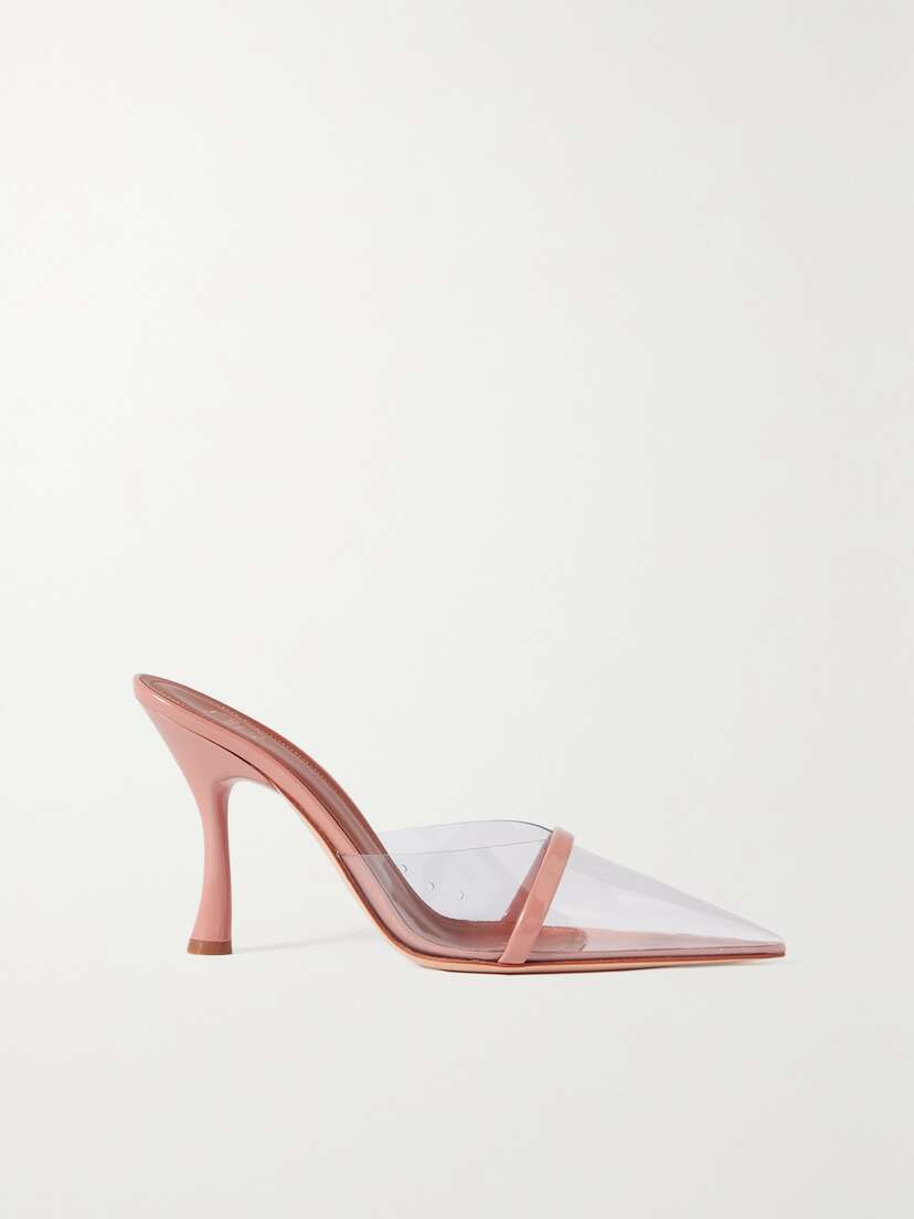 Malone Souliers Joella 90 Patent-leather And Pvc Mules