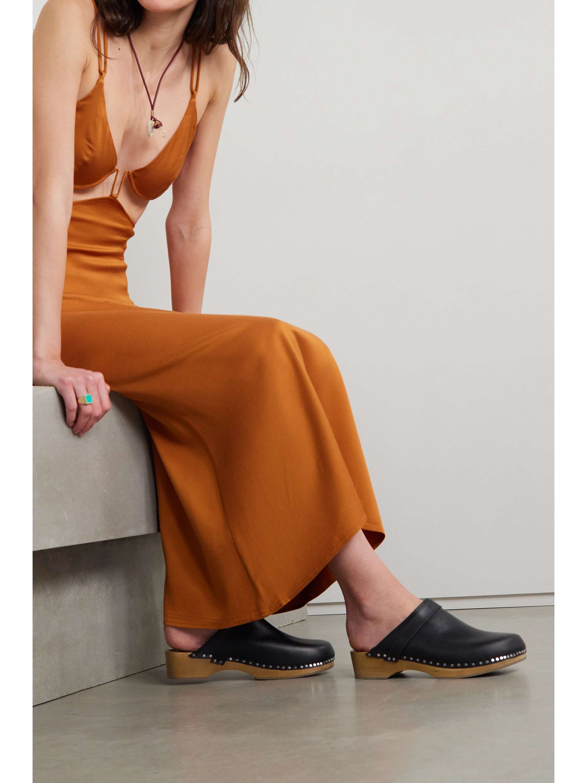 ISABEL MARANT Thalie studded leather clogs