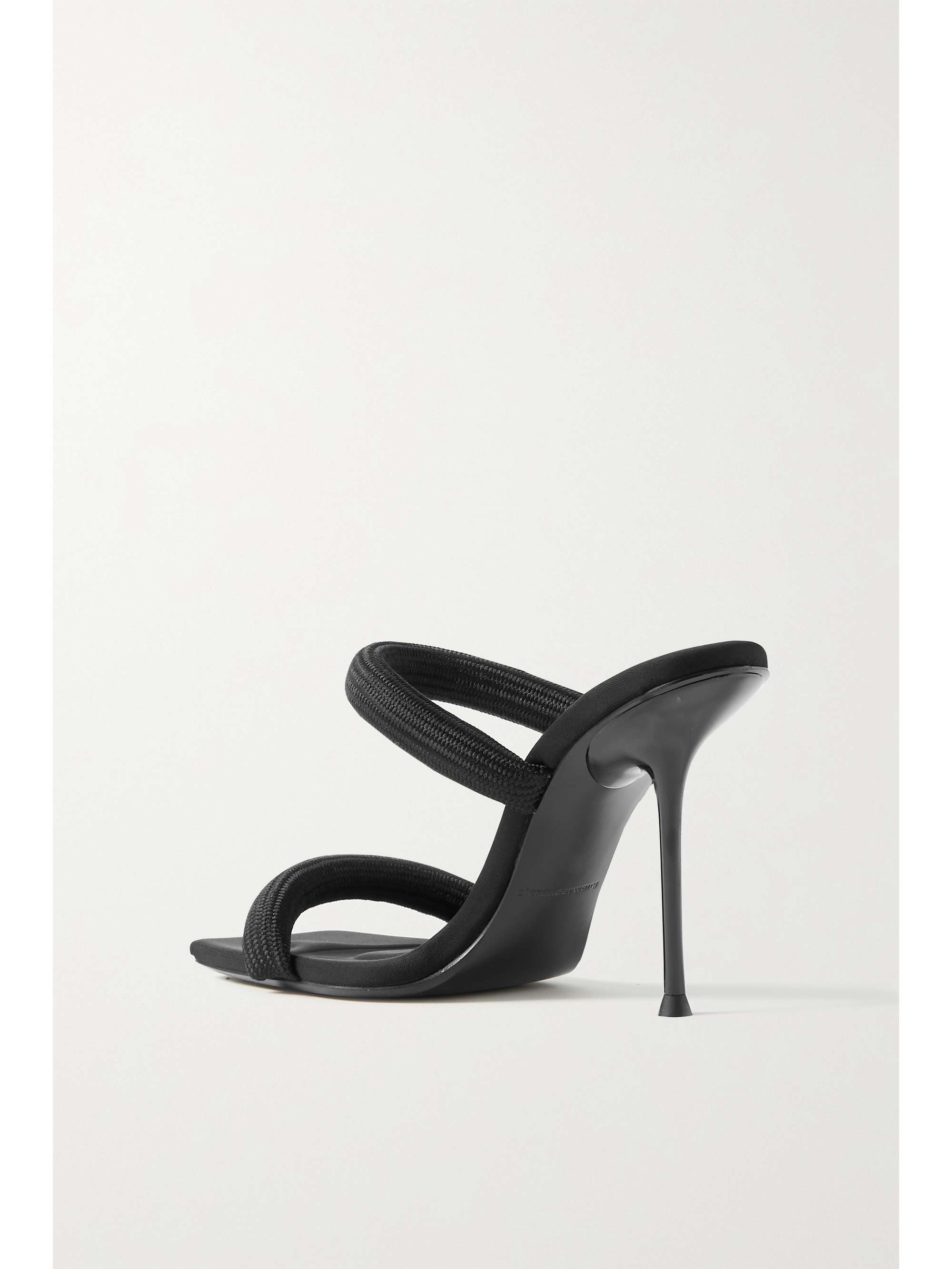 ALEXANDER WANG Julie logo-print webbing mules