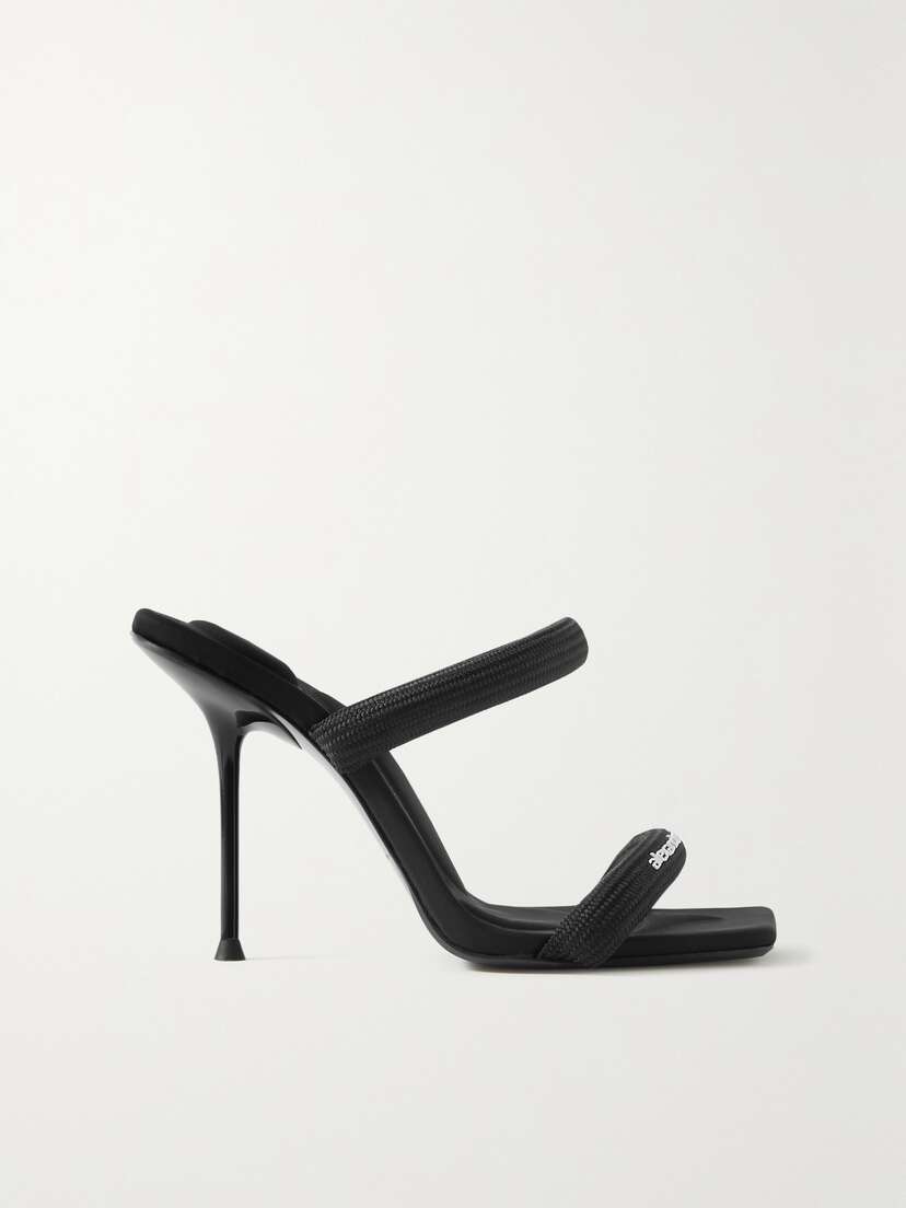 Alexander Wang Julie Logo-print Webbing Mules