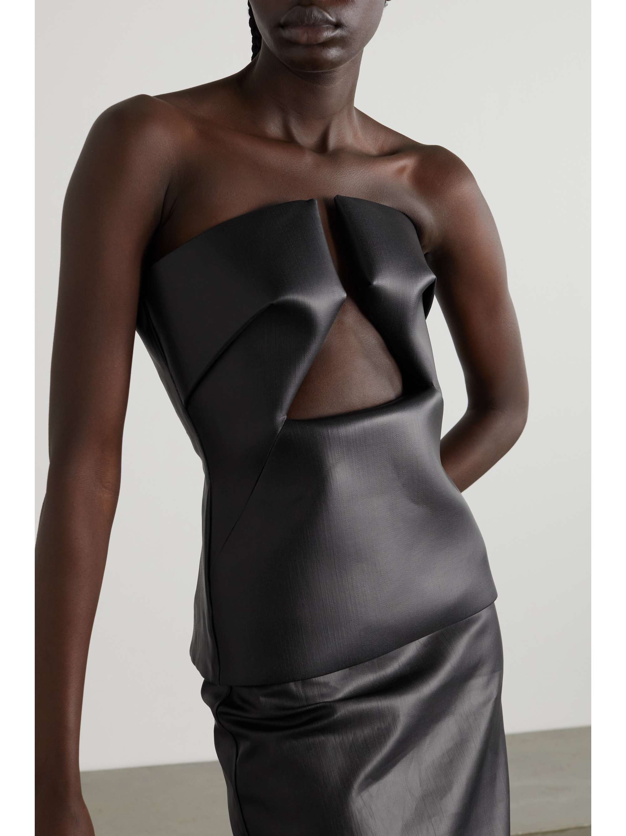 coated stretch-denim top | RICK OWENS 