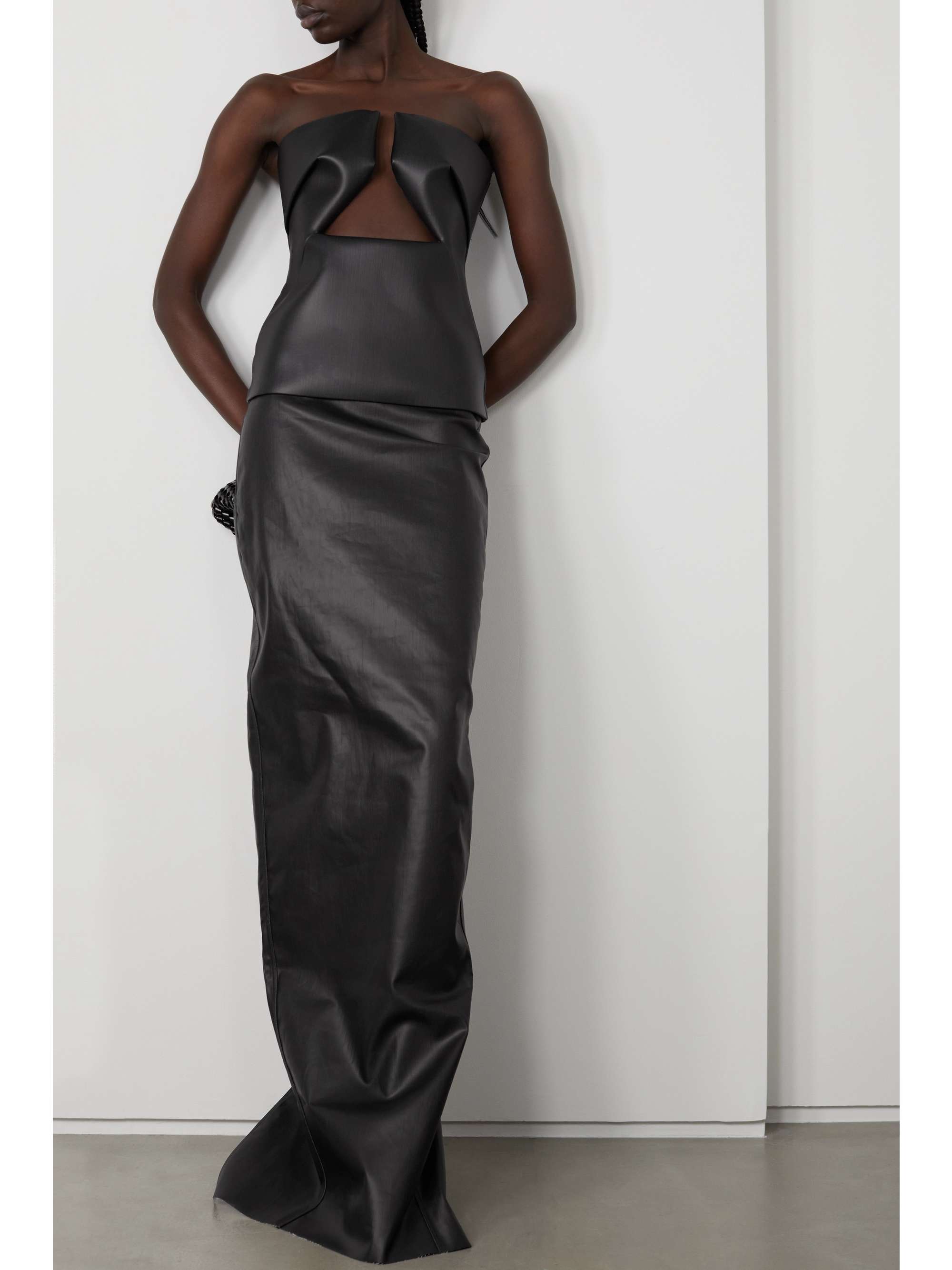 coated stretch-denim top | RICK OWENS 