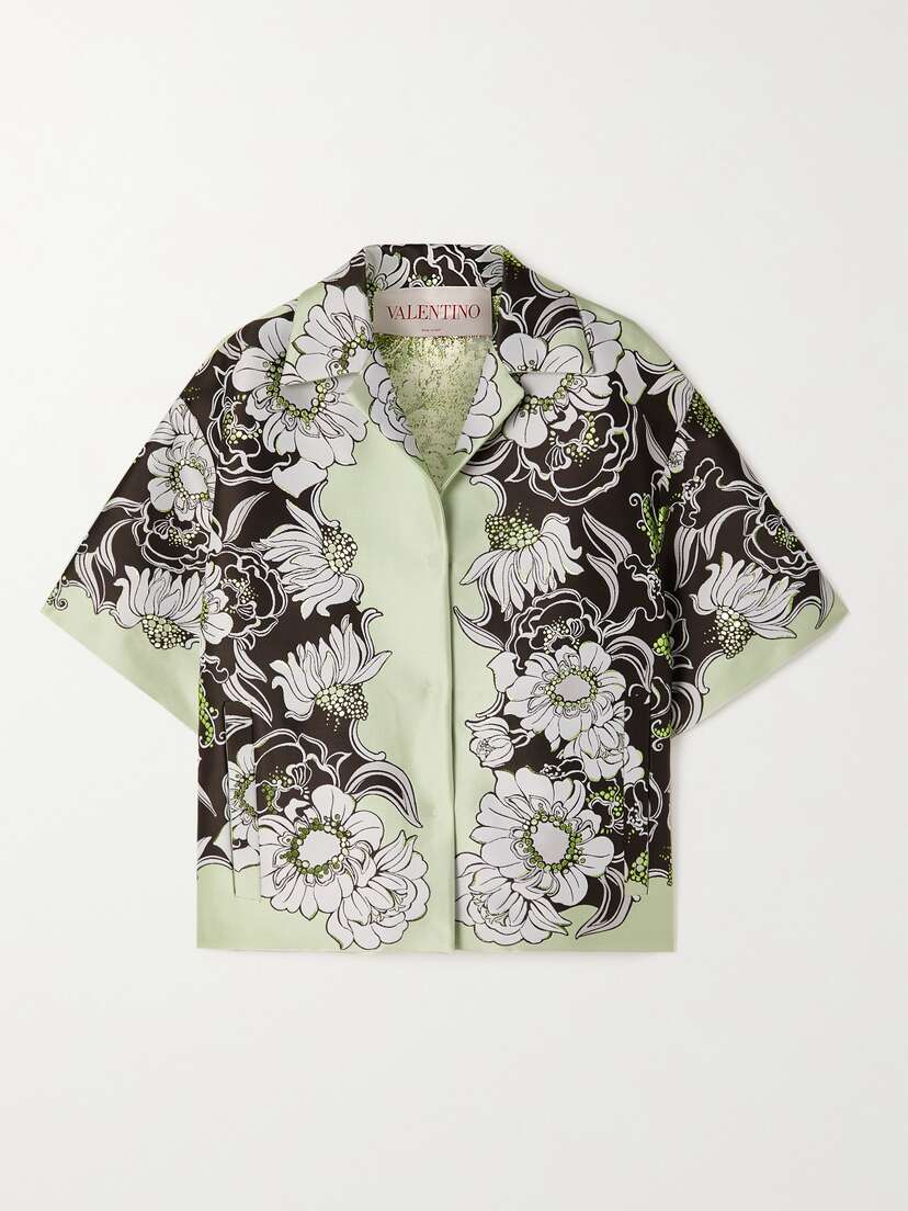 Valentino Garavani Metallic Floral-brocade Jacket