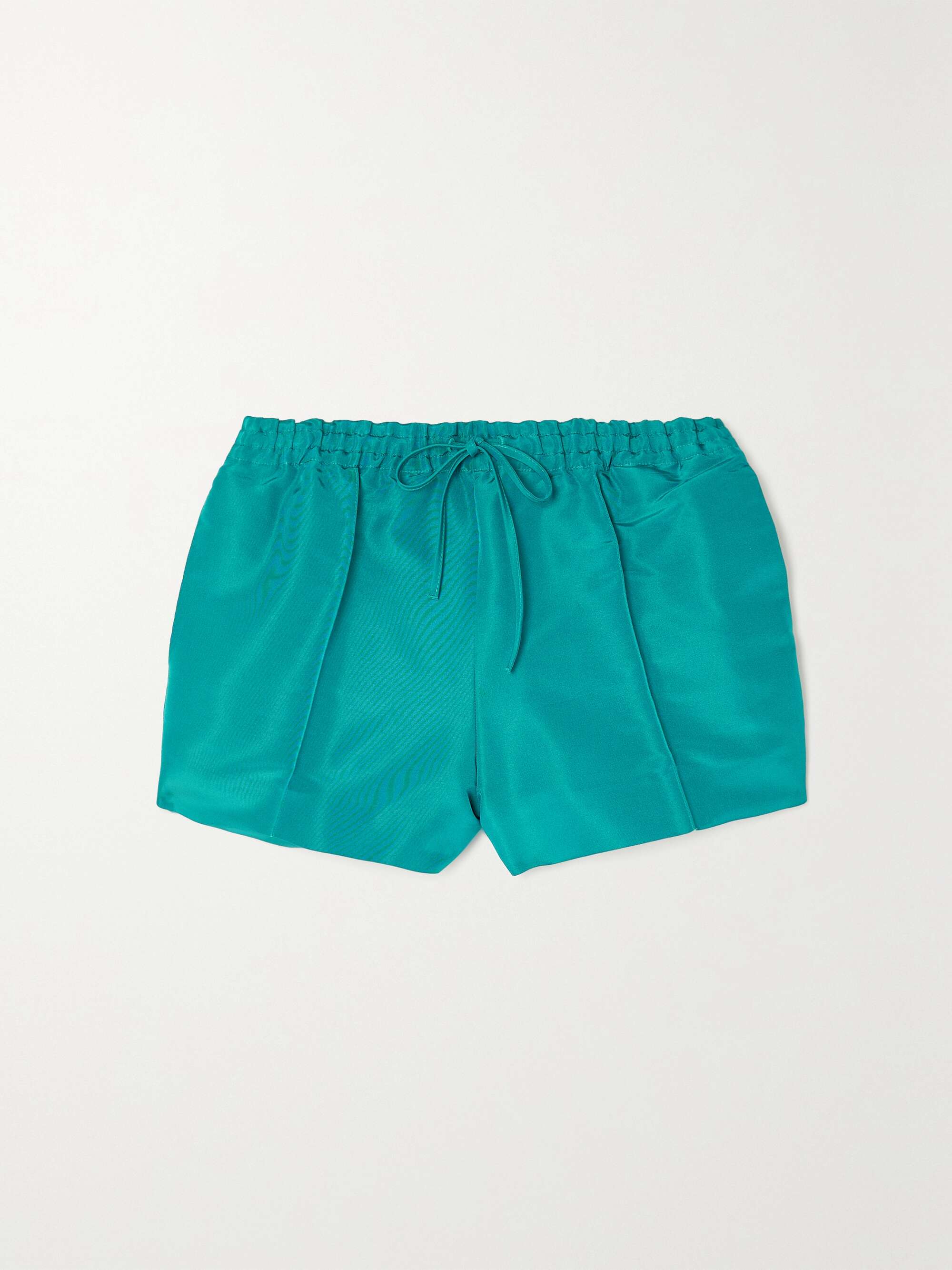 VALENTINO GARAVANI Silk faille shorts NET A PORTER
