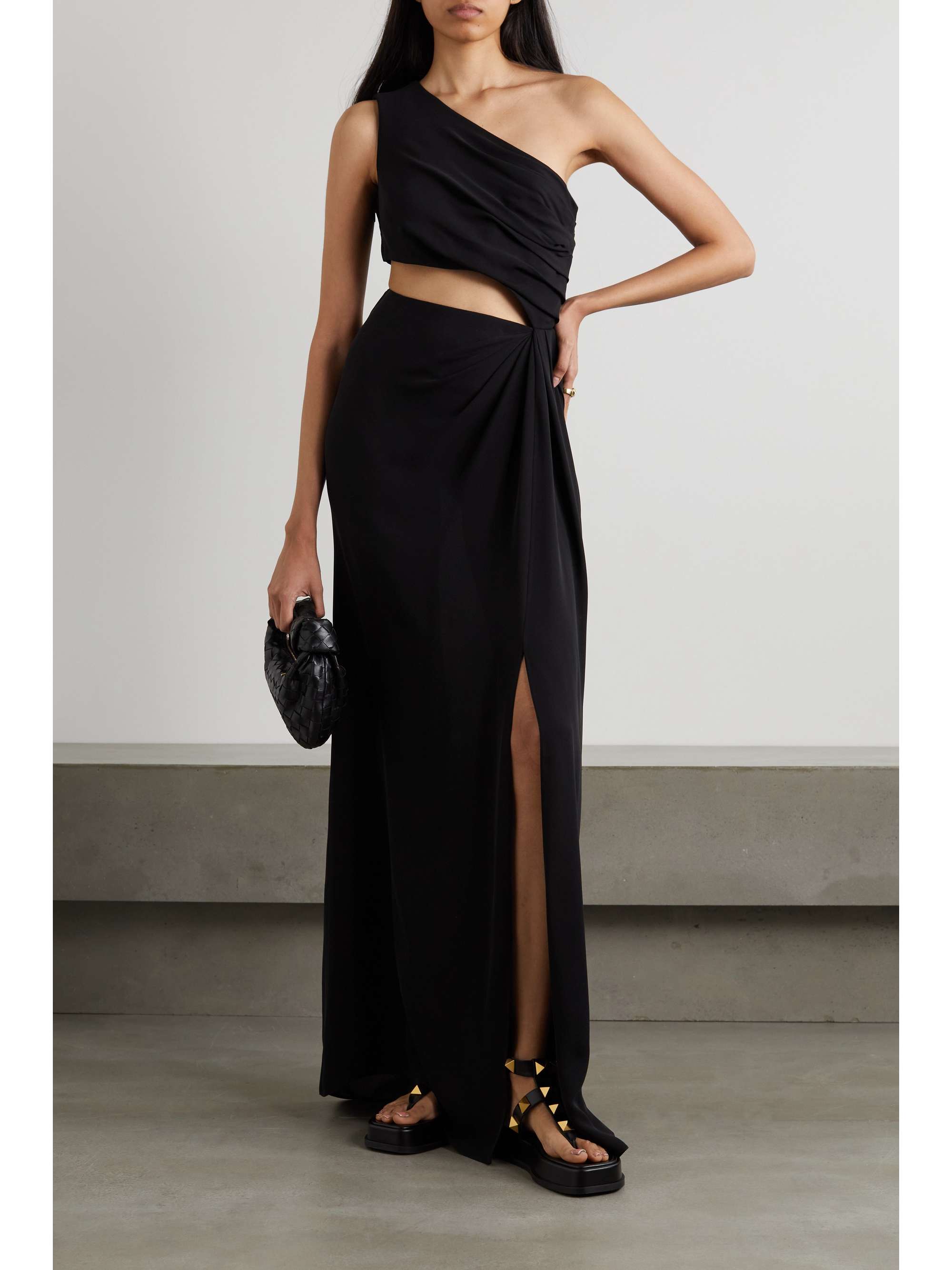 VALENTINO GARAVANI One-shoulder cutout silk-cady gown | NET-A-PORTER