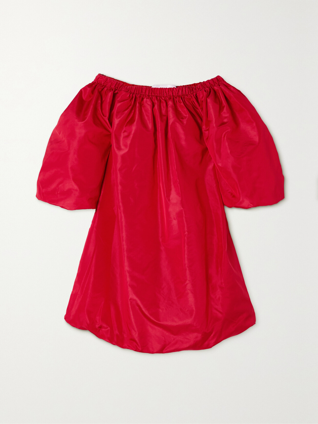 Valentino Garavani Off-the-shoulder Gathered Silk-satin Mini Dress - IT40