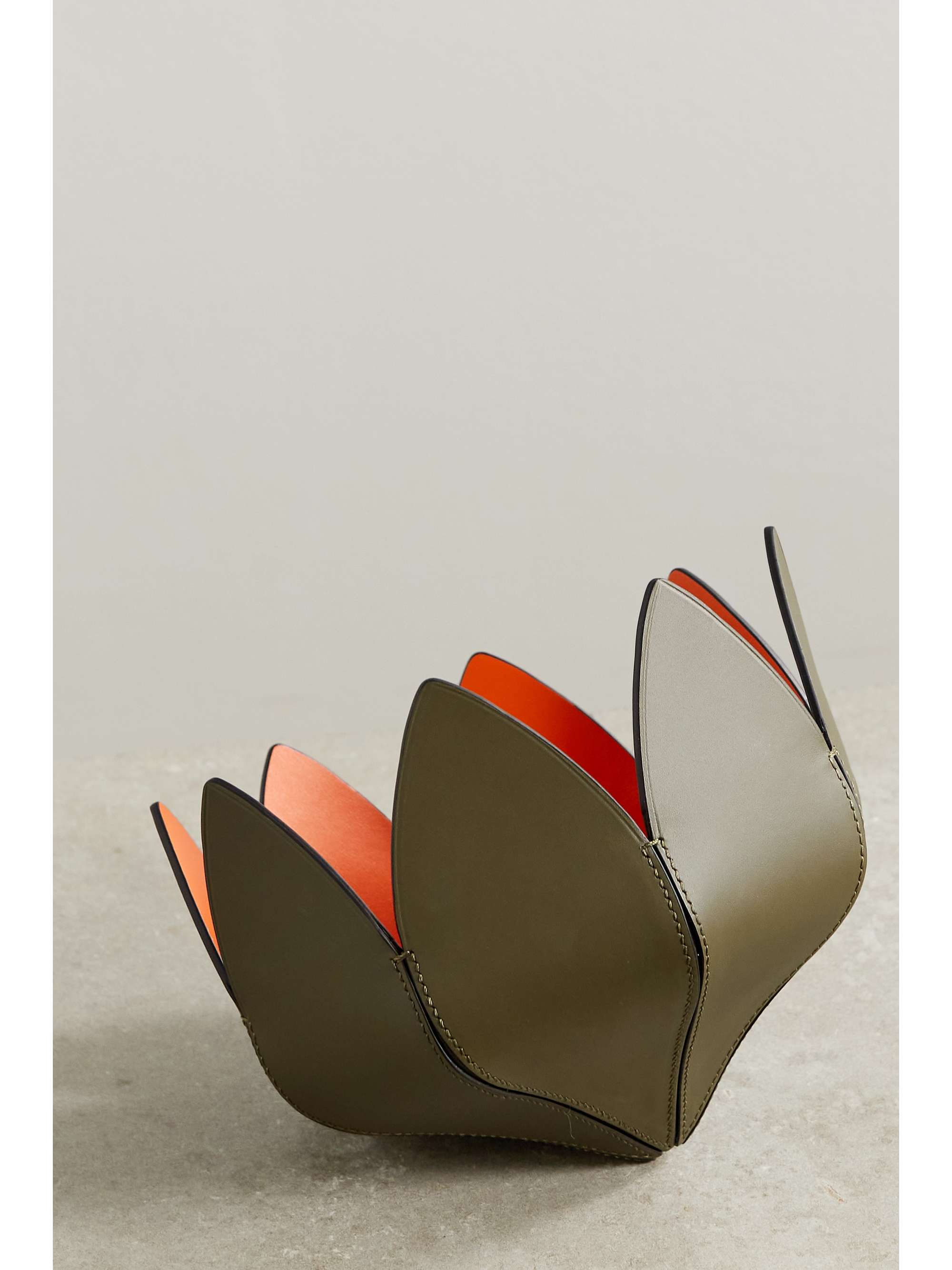 LOEWE Cactus 双色皮革置物盘