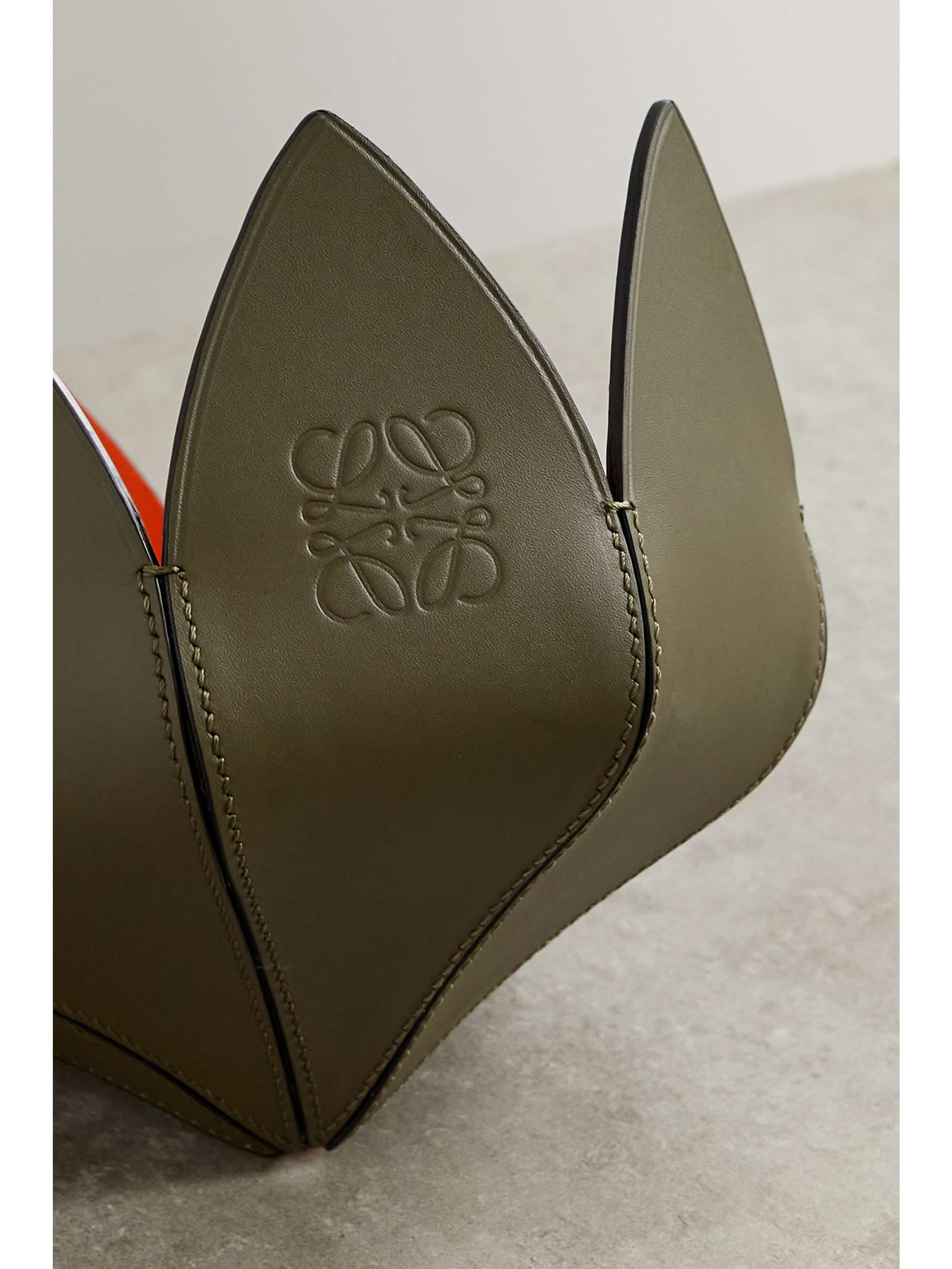 LOEWE Cactus 双色皮革置物盘