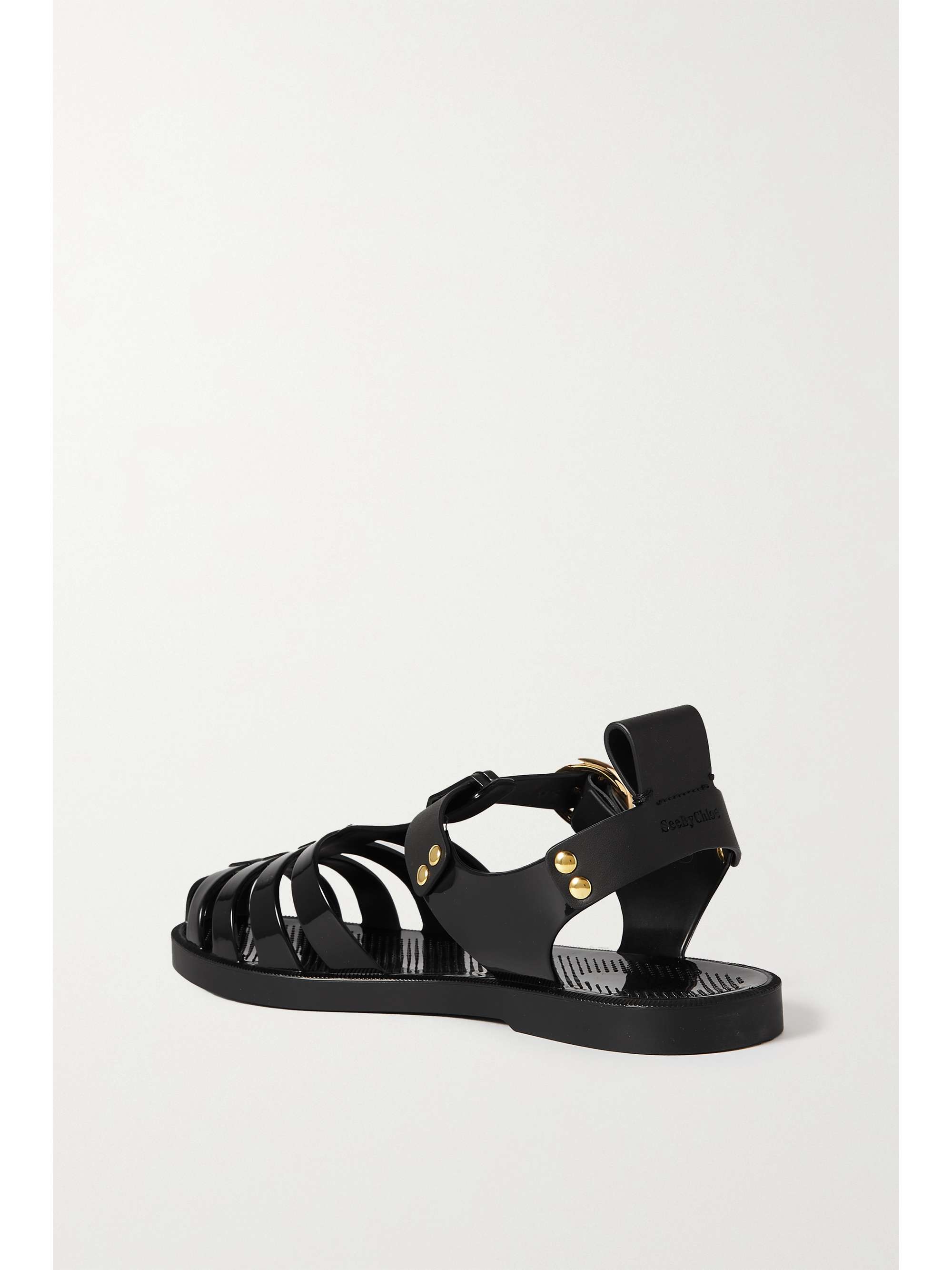 Black Millye recycled PVC sandals | SEE BY CHLOÃ | NET-A-PORTER