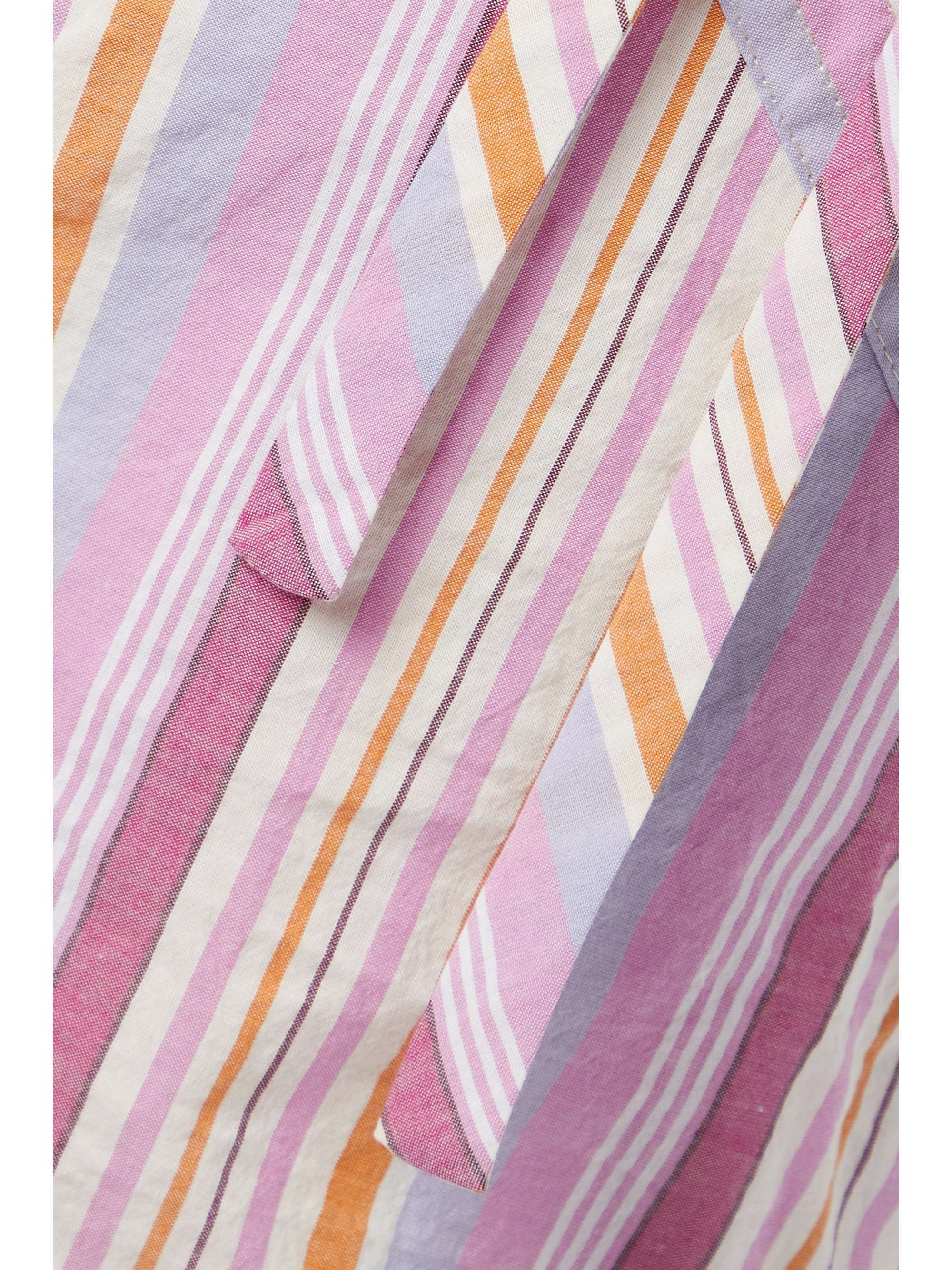 ISABEL MARANT Tilioa tie-detailed striped cotton-voile tapered pants