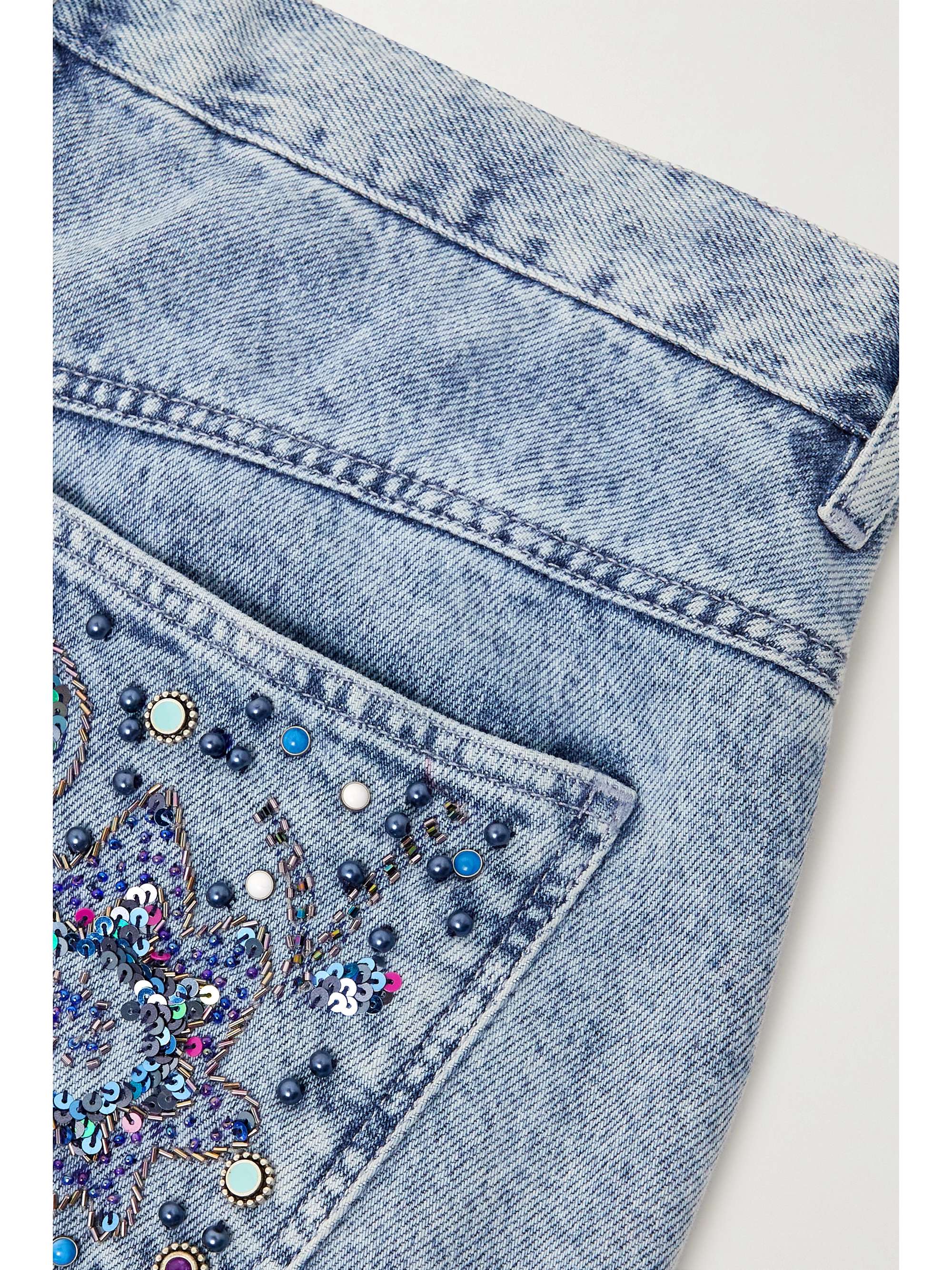 ISABEL MARANT Nadegei embellished straight-leg jeans