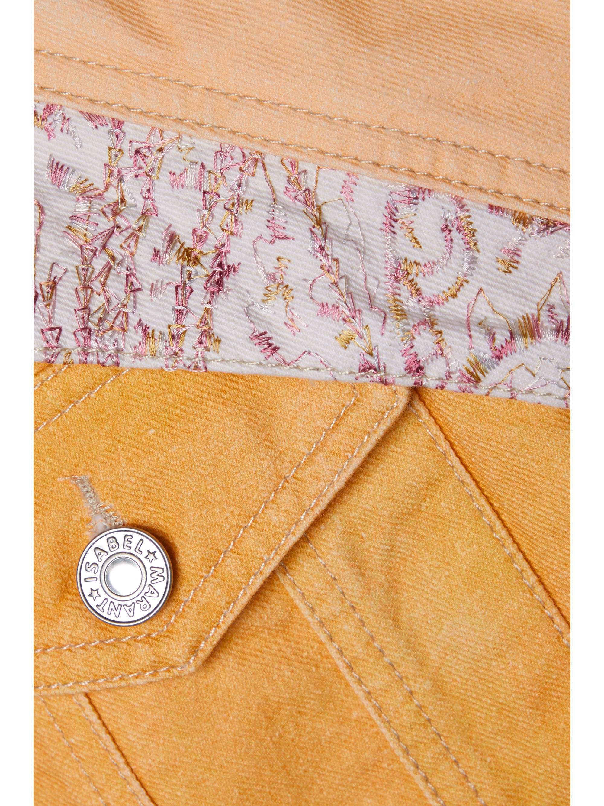 ISABEL MARANT Nisao oversized patchwork embroidered denim jacket