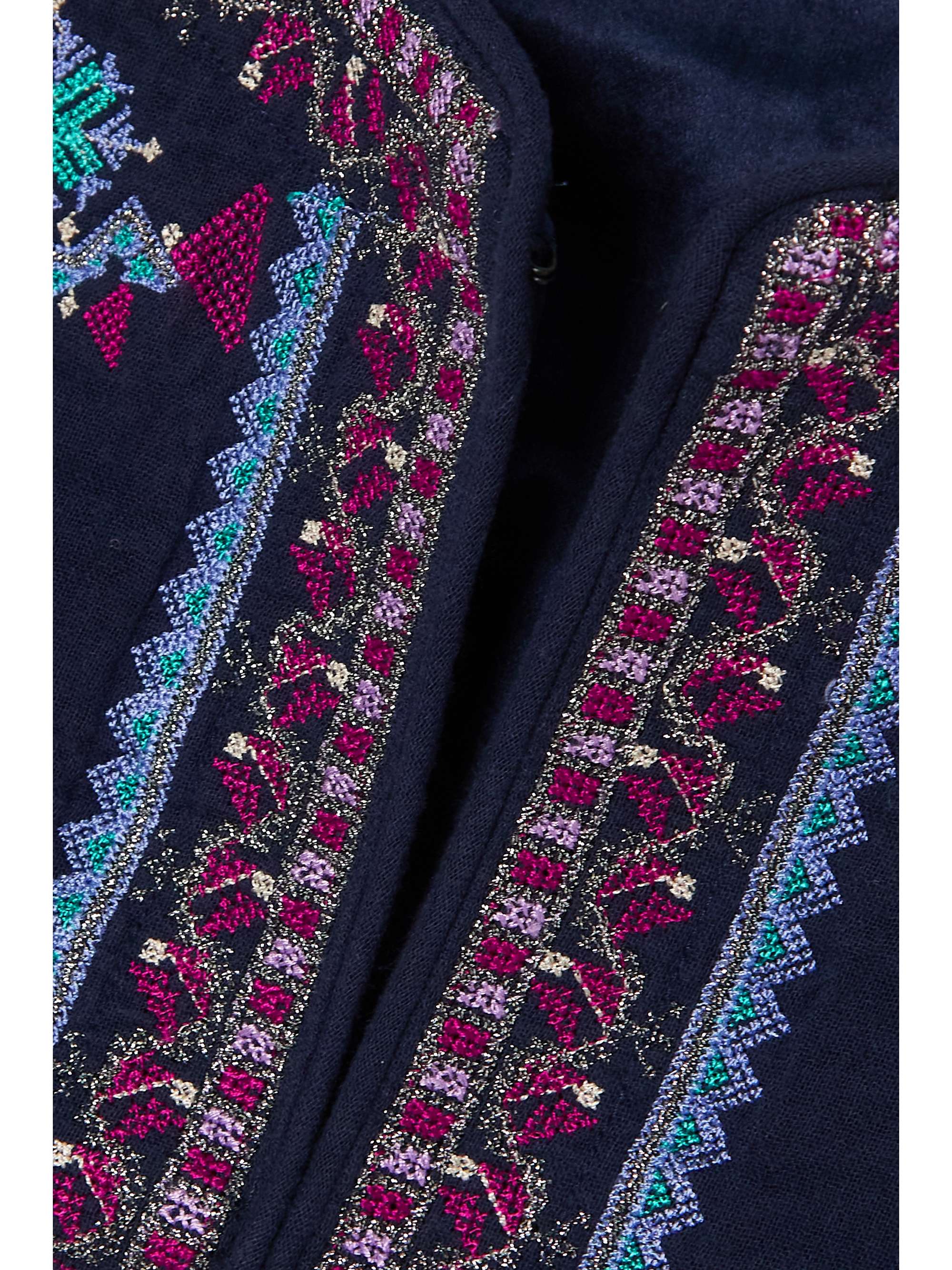 ISABEL MARANT Cruz cropped embroidered cotton vest