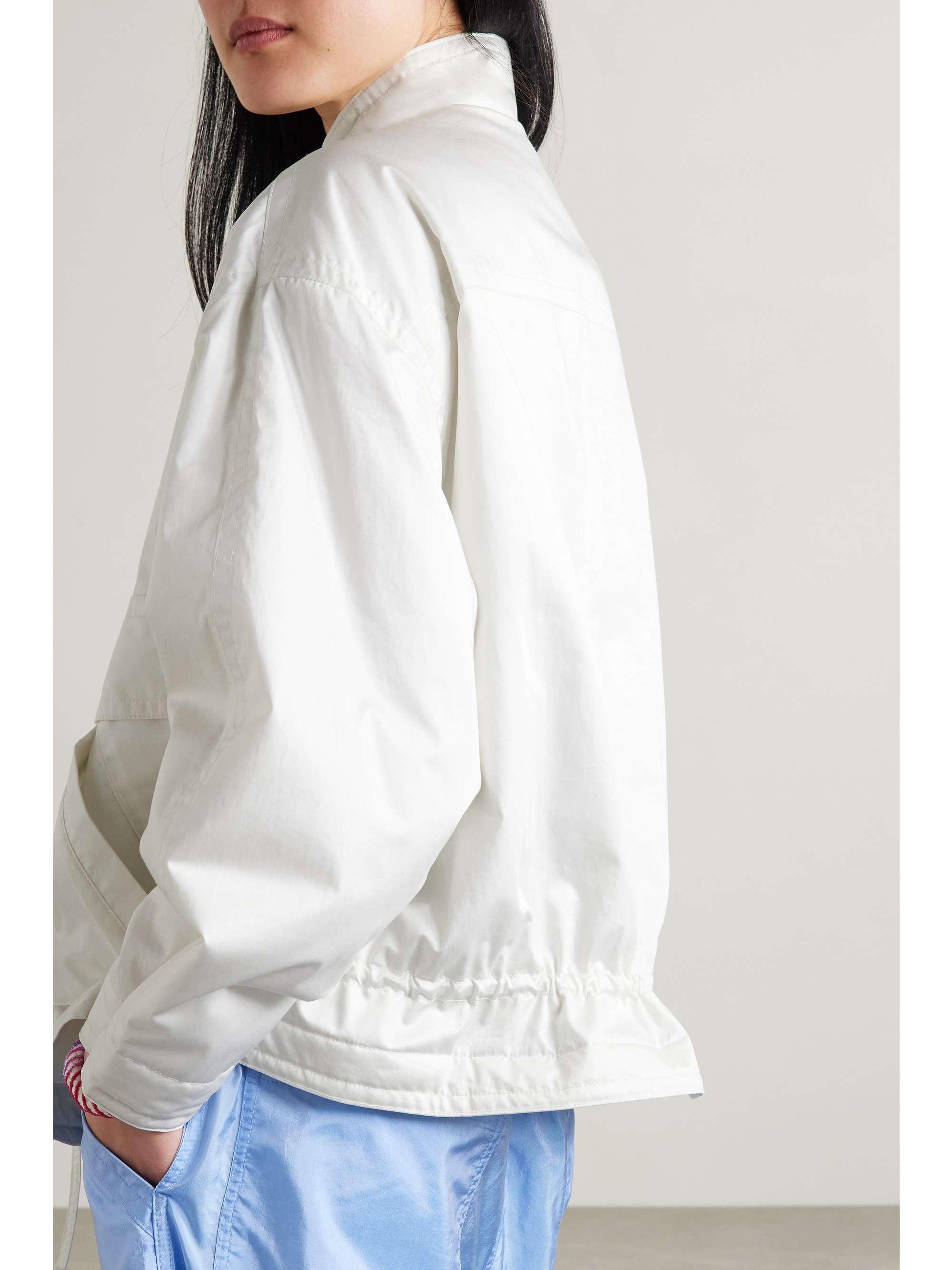 ISABEL MARANT Fadili double-breasted cotton-satin jacket
