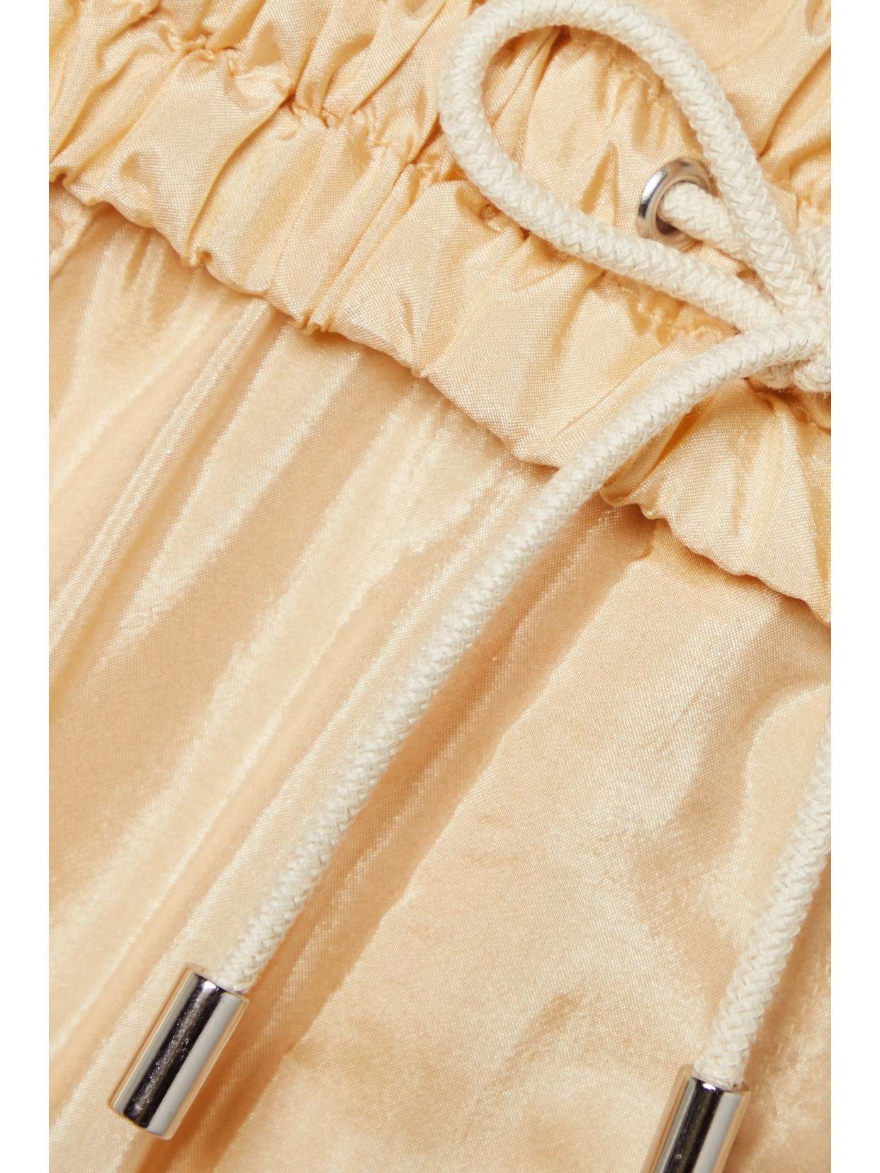 Isabel Marant Laiora Silk Blend Shorts In Yellow