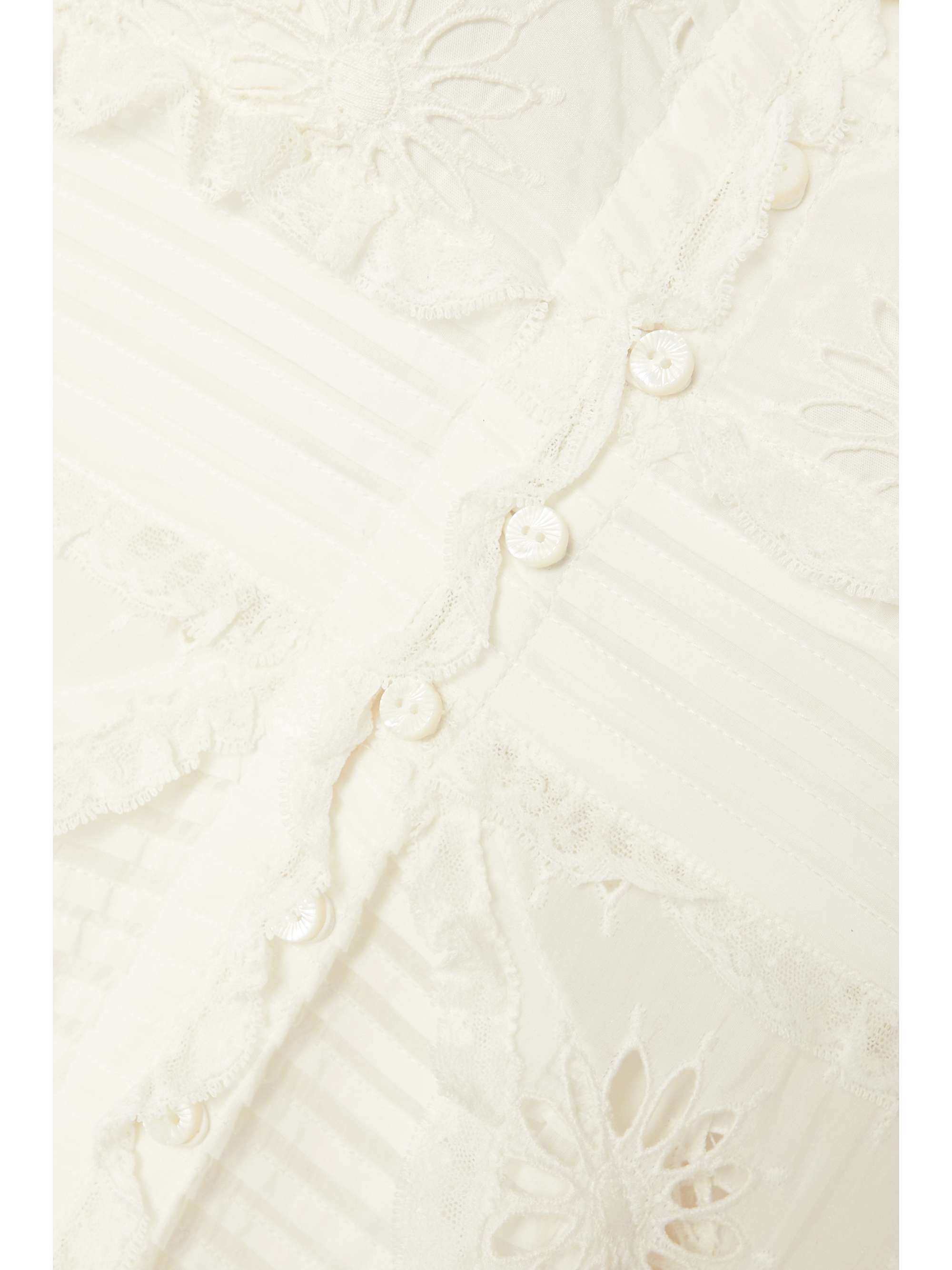 ISABEL MARANT Drake ruffled lace-trimmed broderie anglaise cotton and silk-blend maxi dress