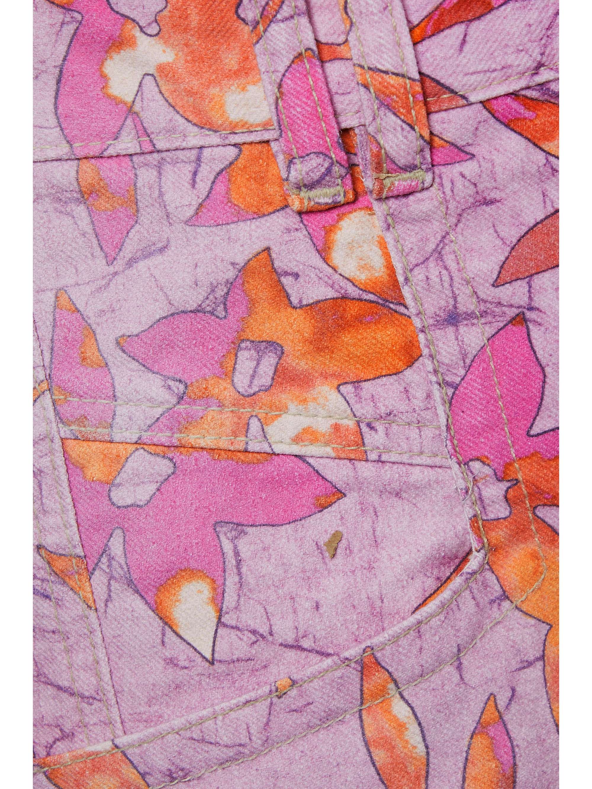 ISABEL MARANT Naesqui tie-detailed printed denim shorts