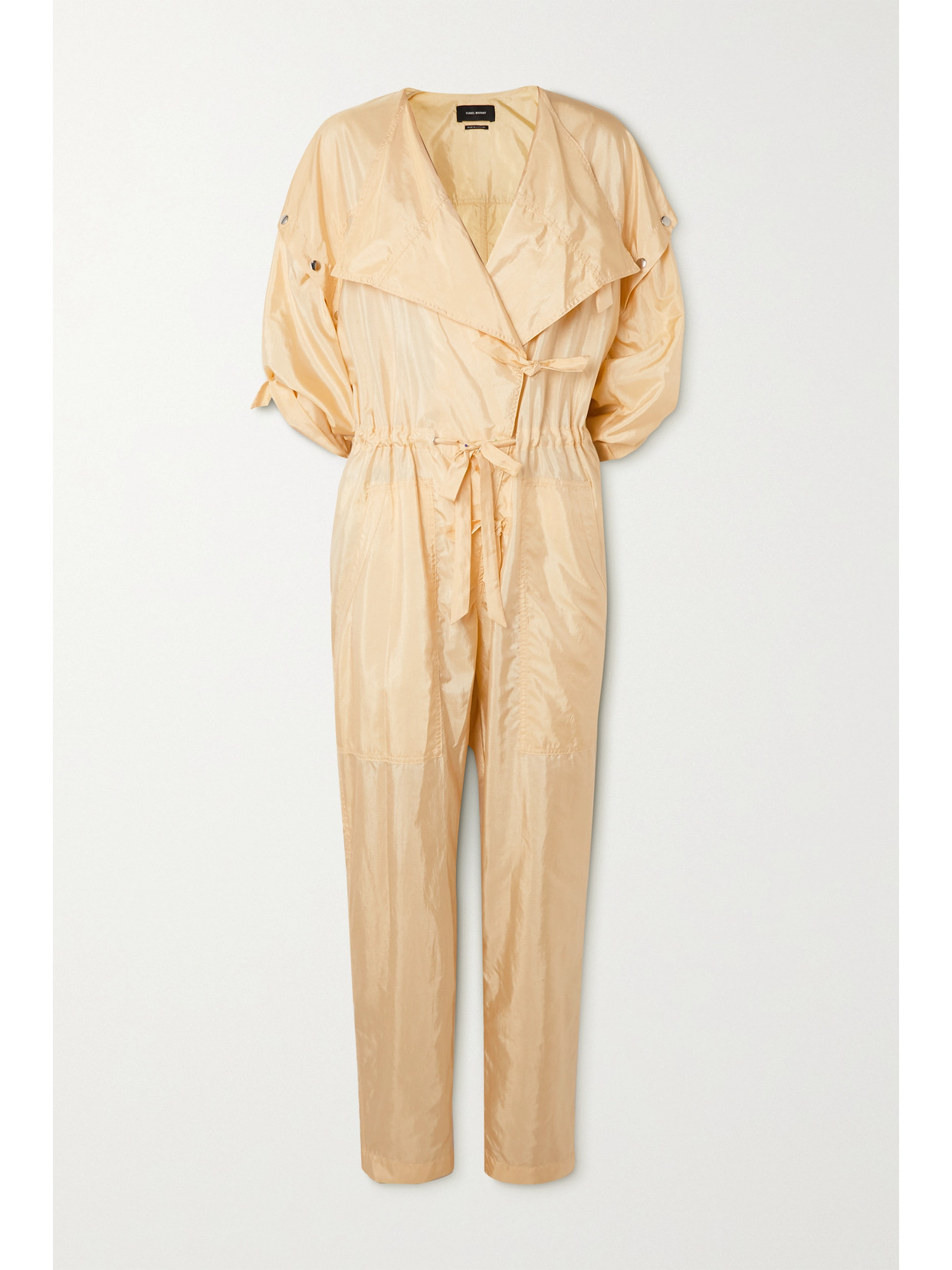 ISABEL MARANT LYMPIA STUDDED TAFFETA JUMPSUIT