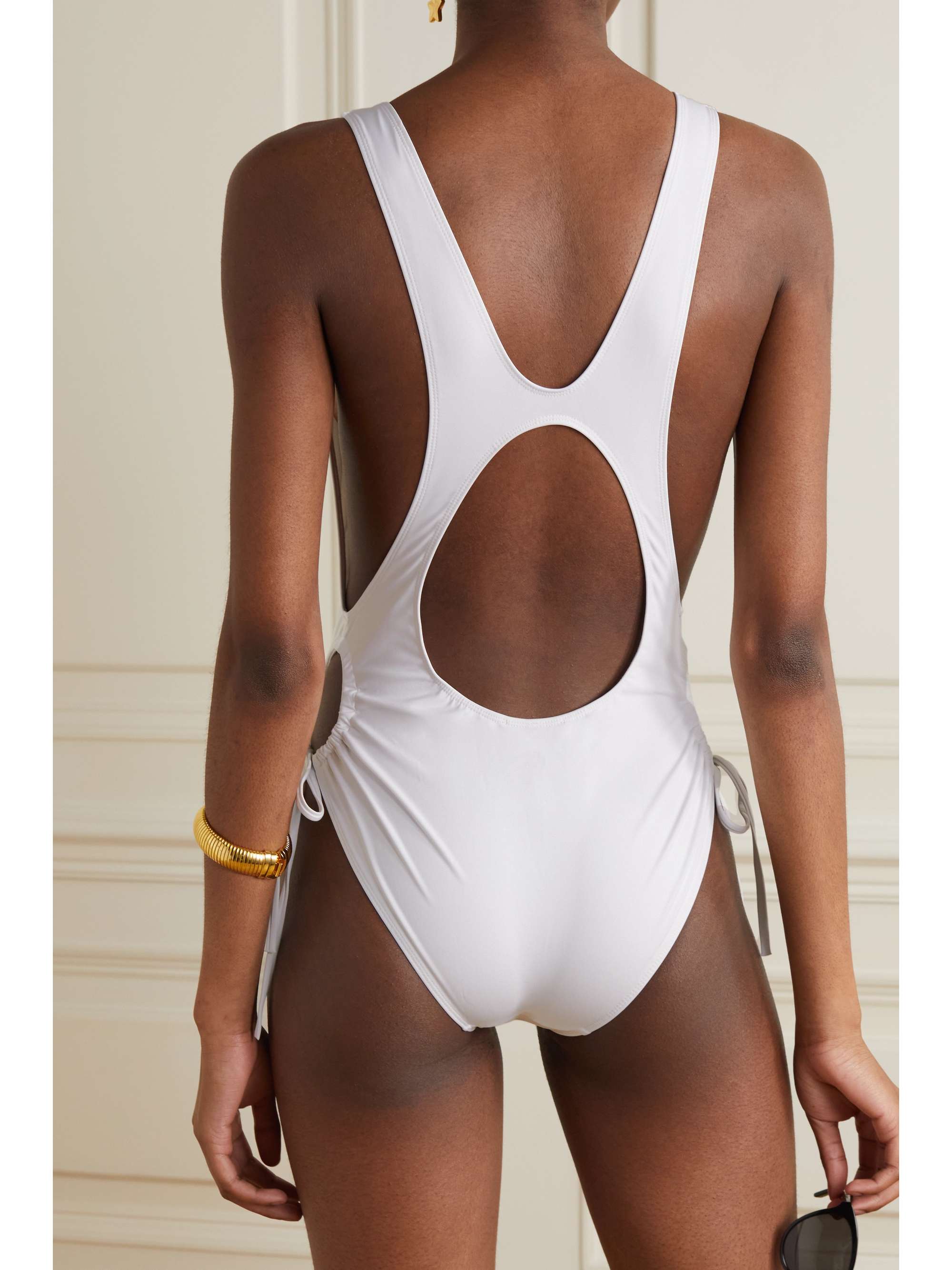 ISABEL MARANT Ruched cutout swimsuit