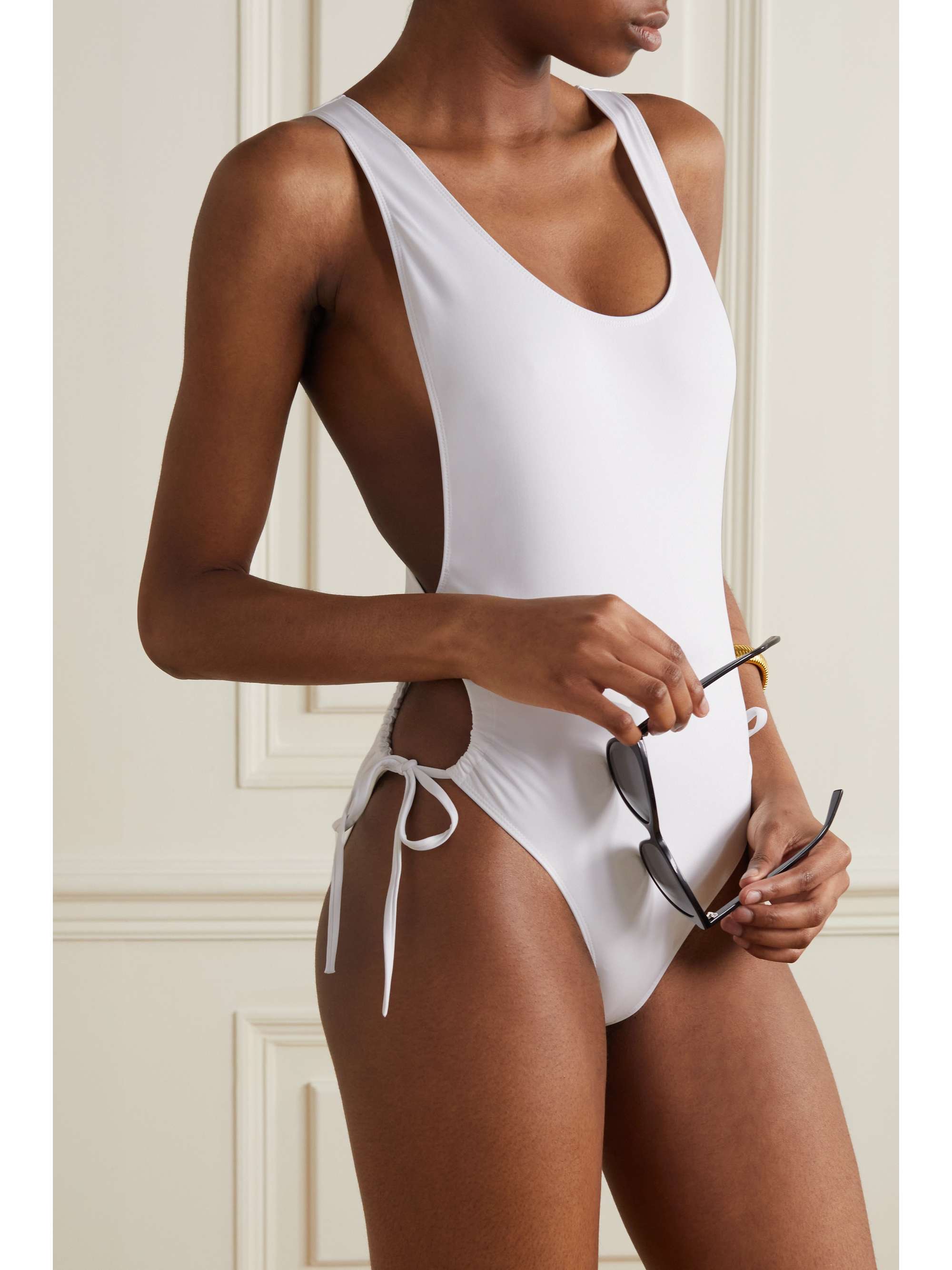 ISABEL MARANT Ruched cutout swimsuit