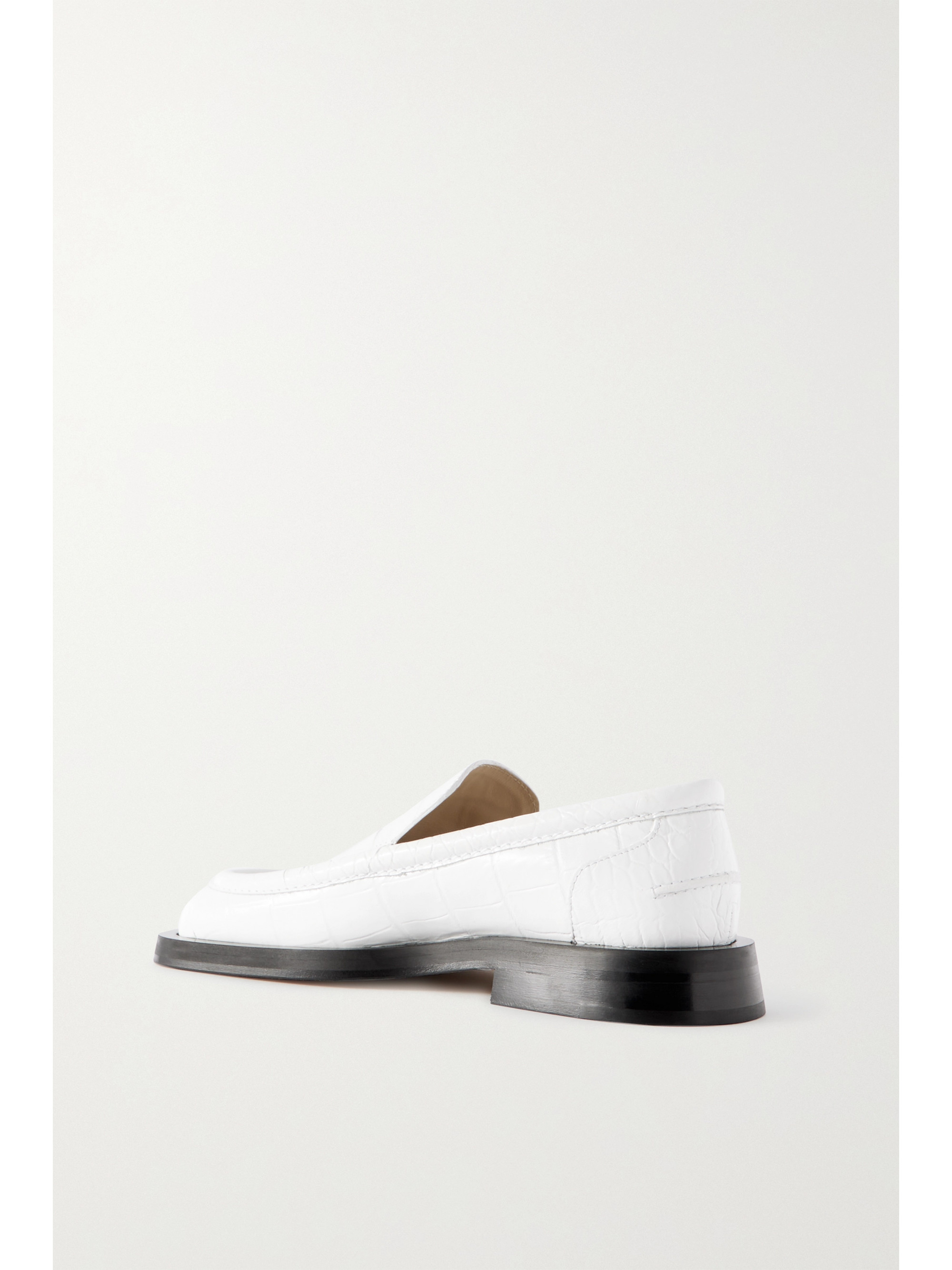 Proenza Schouler Croc-effect leather loafers thumbnail