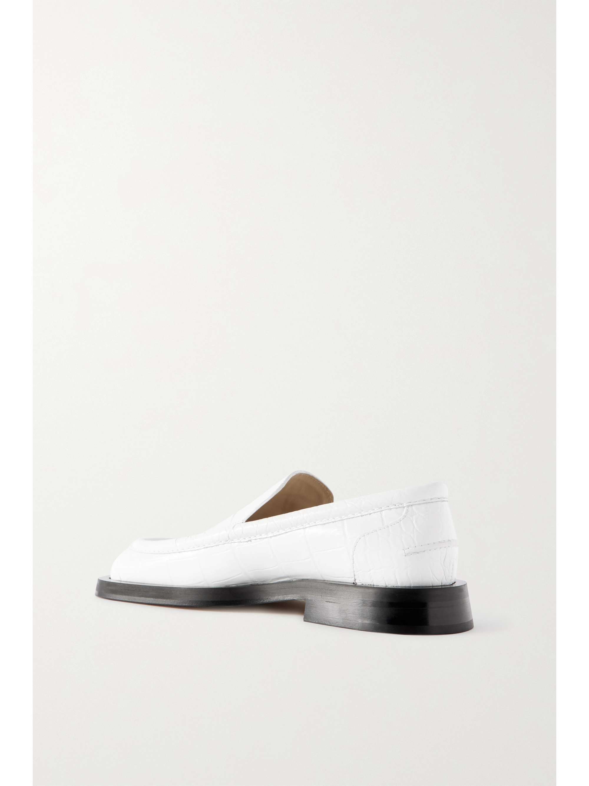 PROENZA SCHOULER Croc-effect leather loafers