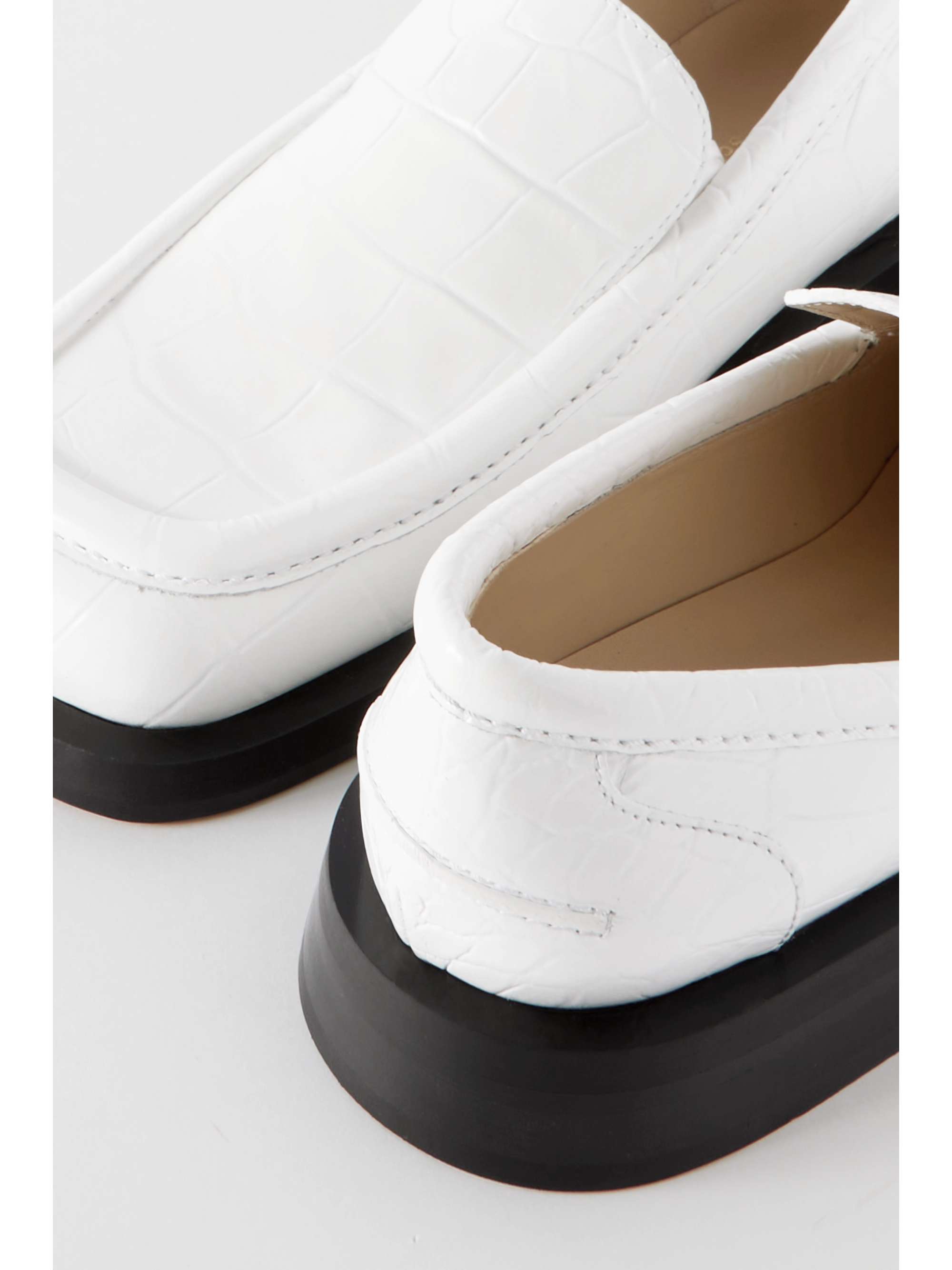 PROENZA SCHOULER Croc-effect leather loafers