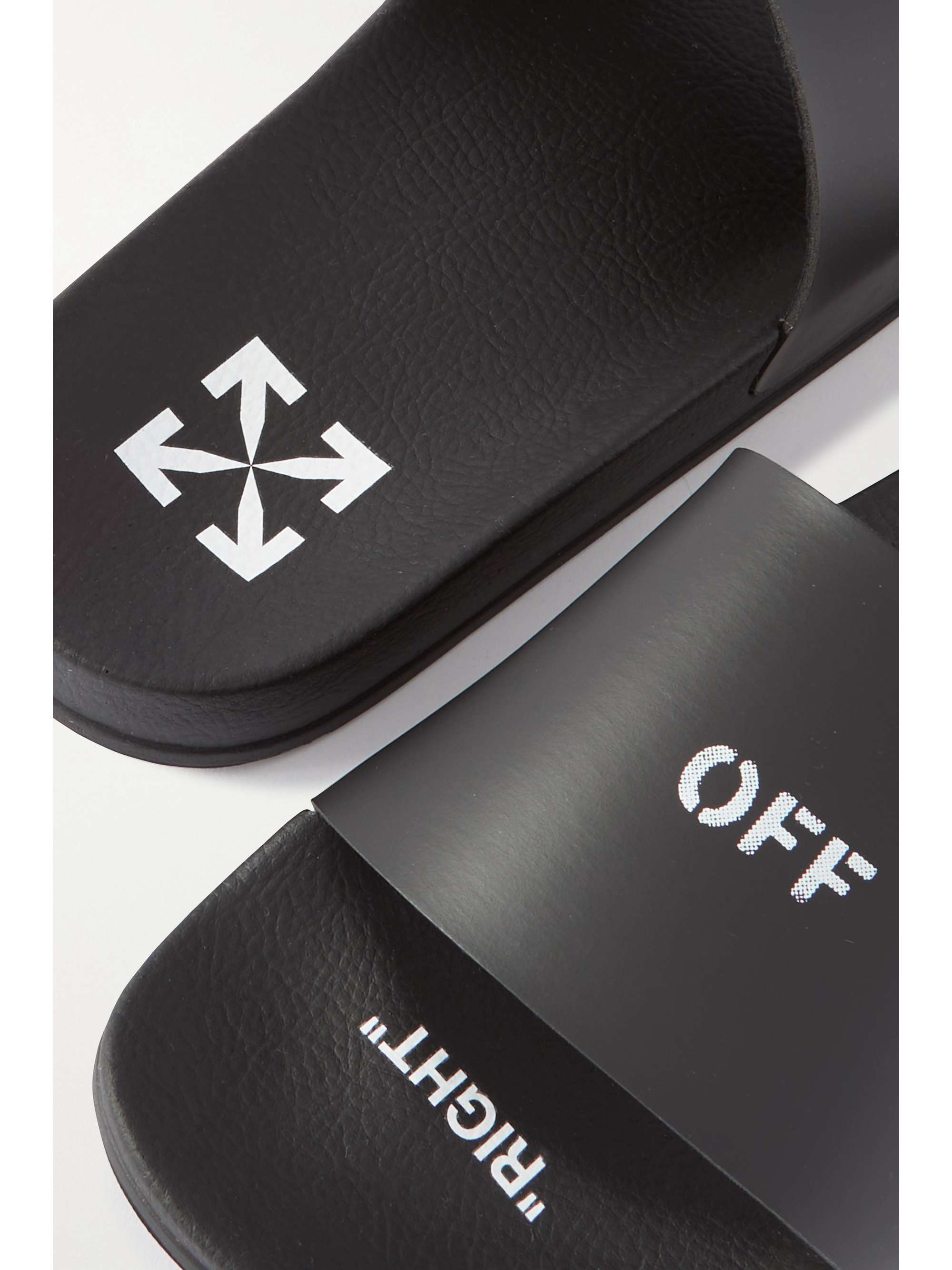 OFF-WHITE Logo-print rubber slides | NET-A-PORTER