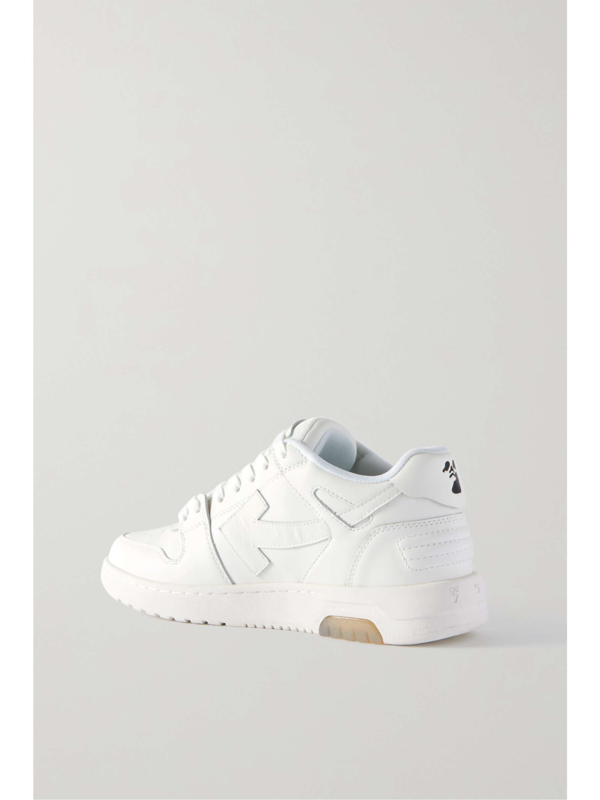 OFF-WHITE Out Of Office For Walking glittered leather sneakers