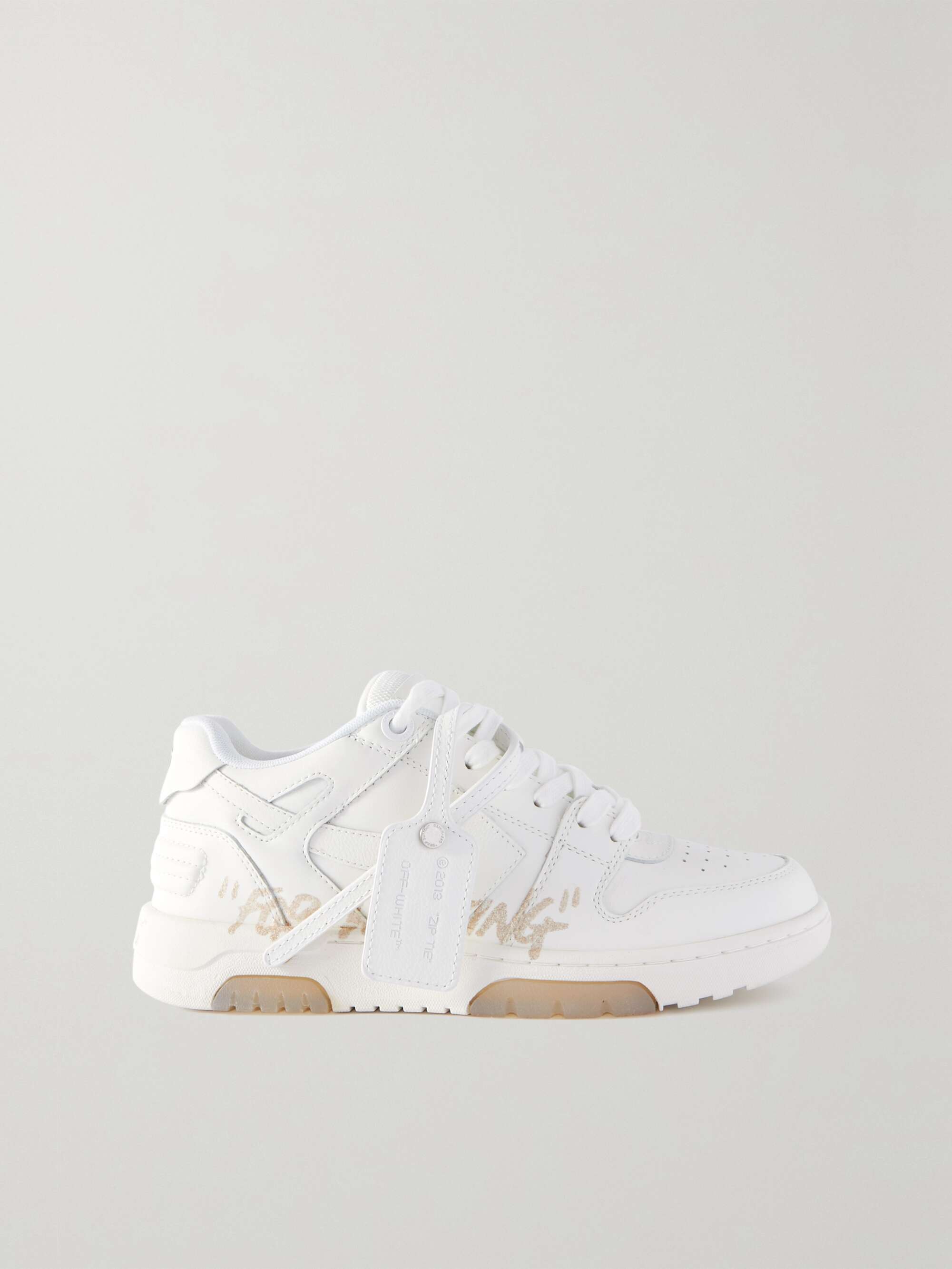 OFF-WHITE Out of Office leather sneakers