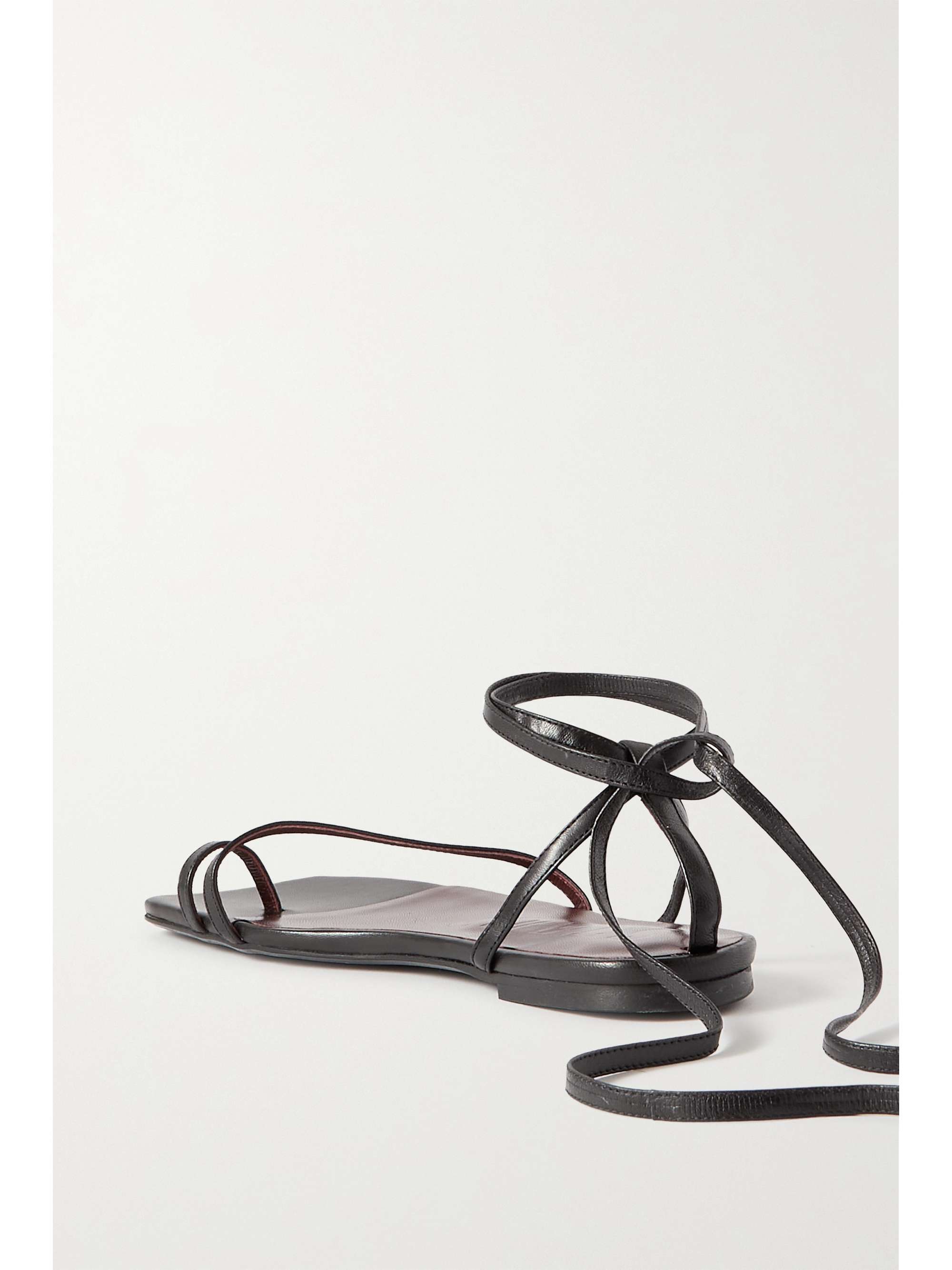 STAUD Nicola tie-detailed leather sandals