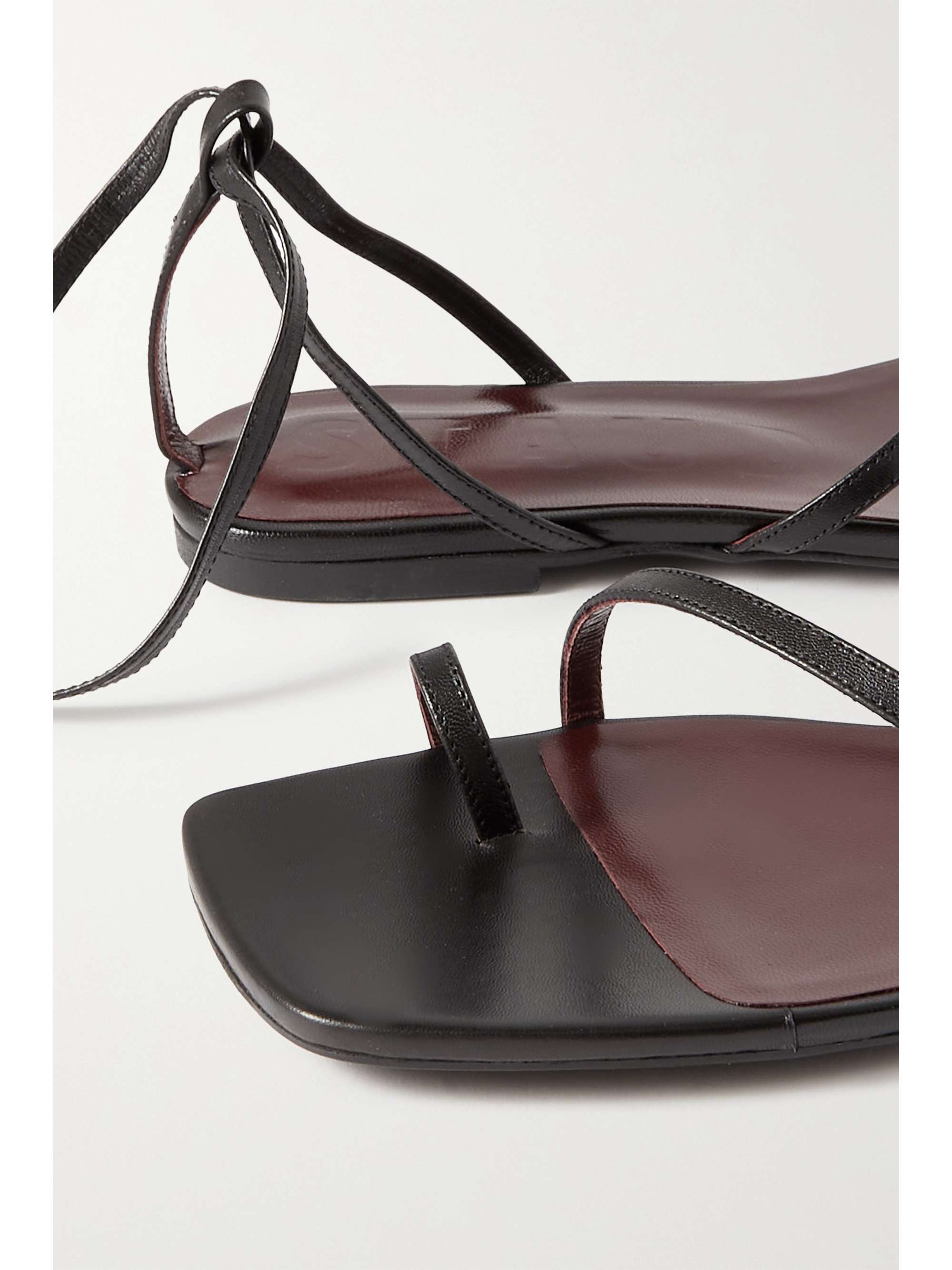 STAUD Nicola tie-detailed leather sandals