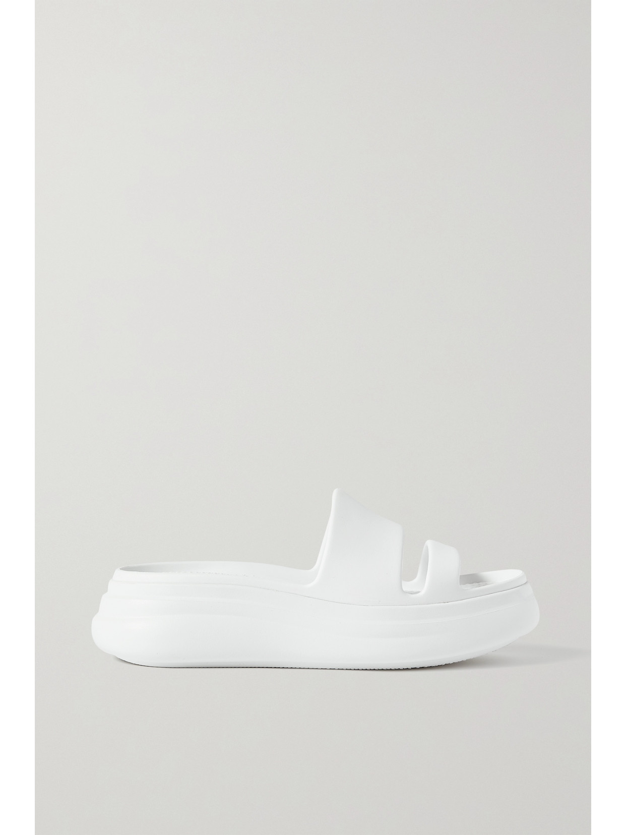 Rag & Bone Brixley Rubber Slide Flatform Sandals In White